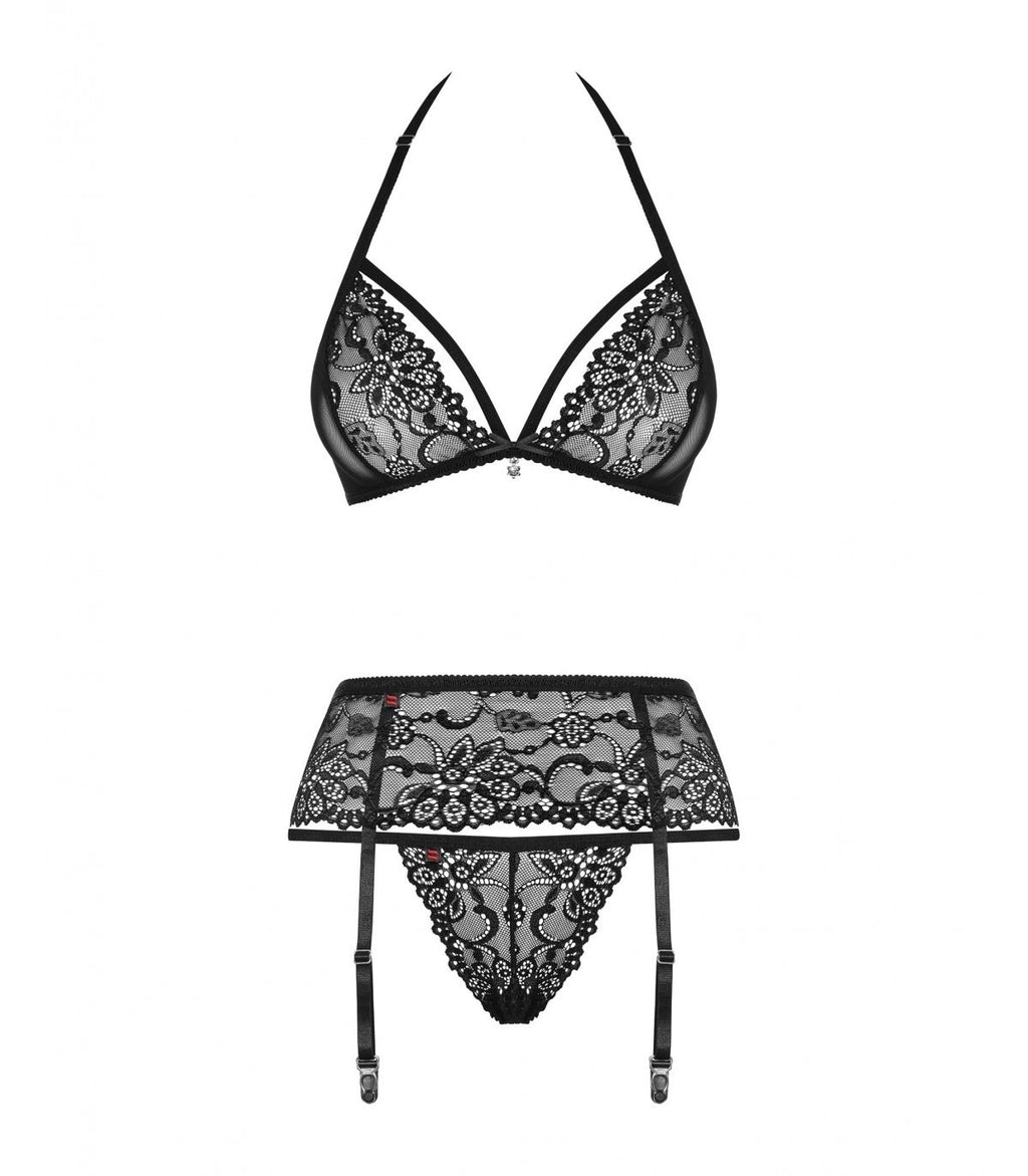 838-SEG-1 SET 3 PIEZAS NEGRO S/M