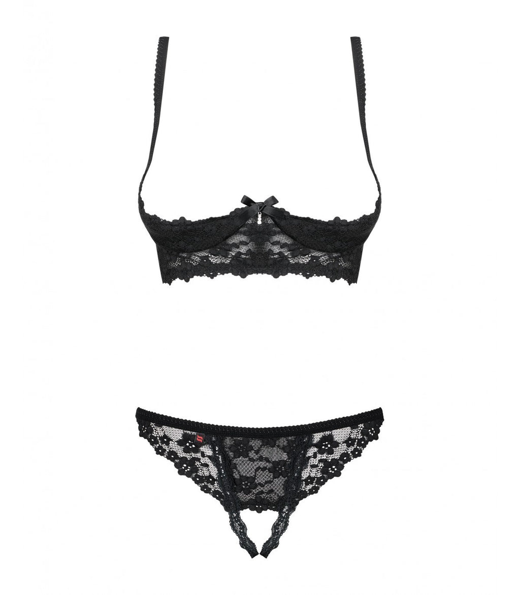 CONJUNTO LETICA 2 PIEZAS SIN COPA NEGRO L/XL