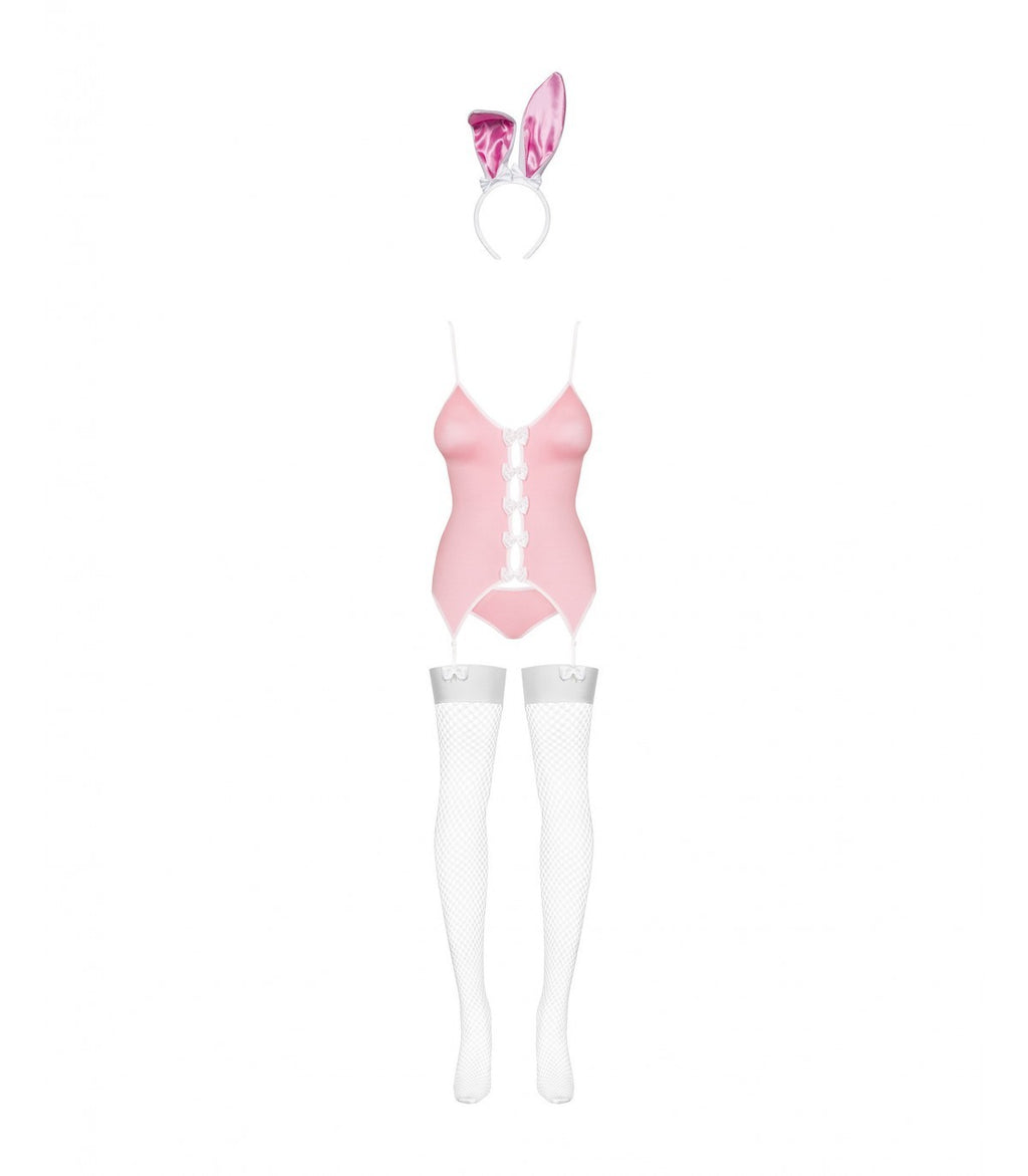 DISFRAZ DE CONEJITA ROSA DE 4 PIEZAS TALLA L/XL