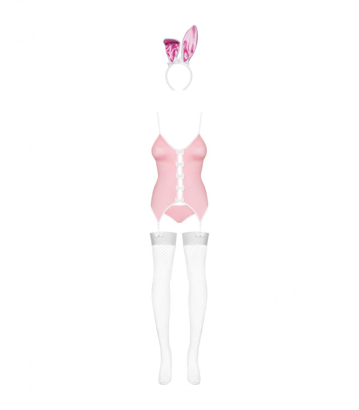 DISFRAZ DE CONEJITA ROSA DE 4 PIEZAS TALLA L/XL