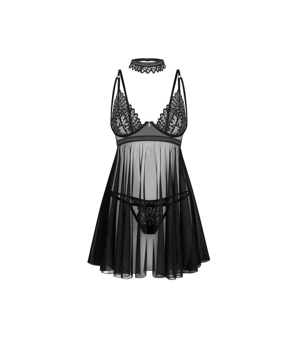 BABYDOLL Y TANGA DONARELLA XS/S