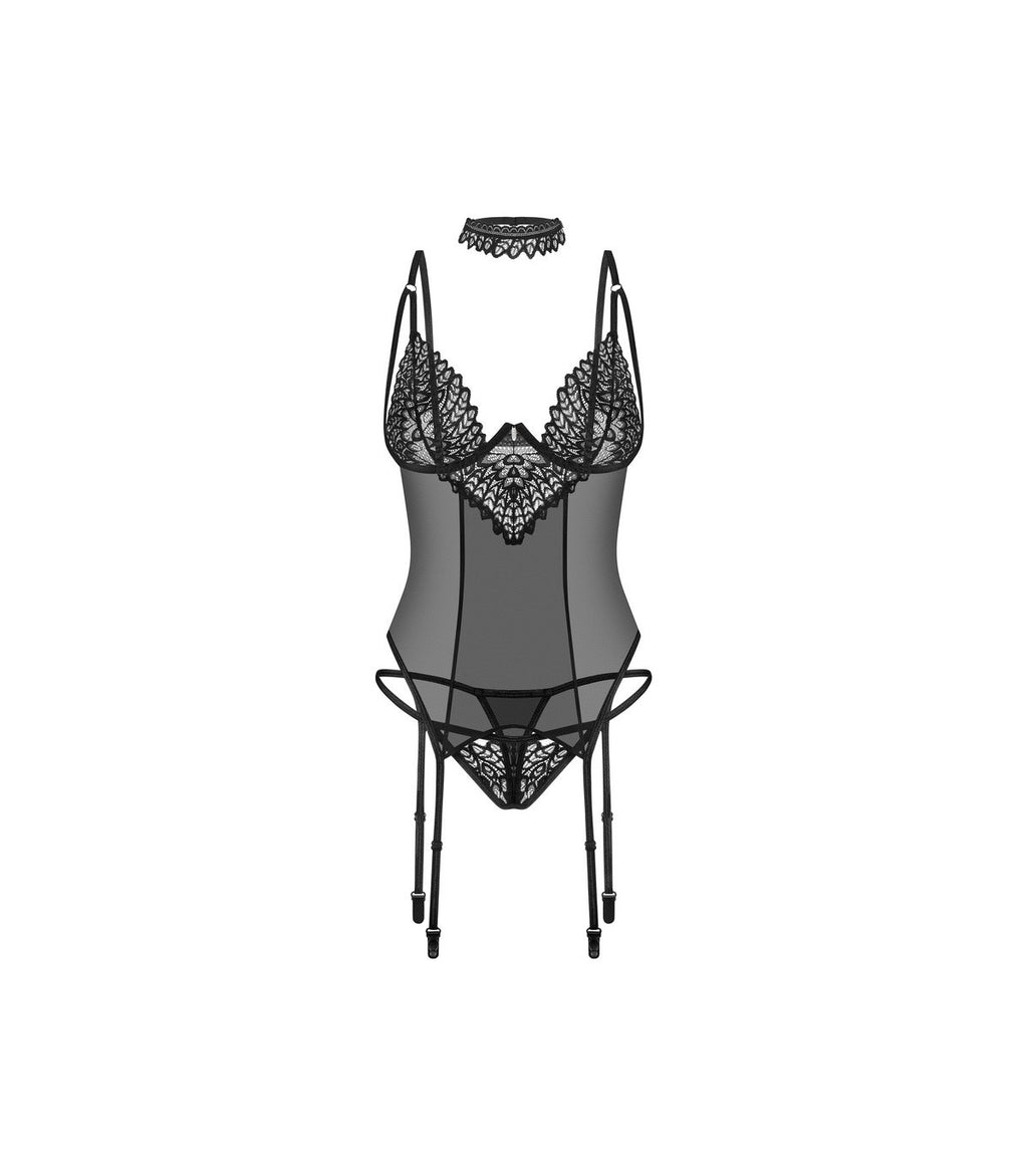 DONARELLA CORSET Y TANGA XL/2XL