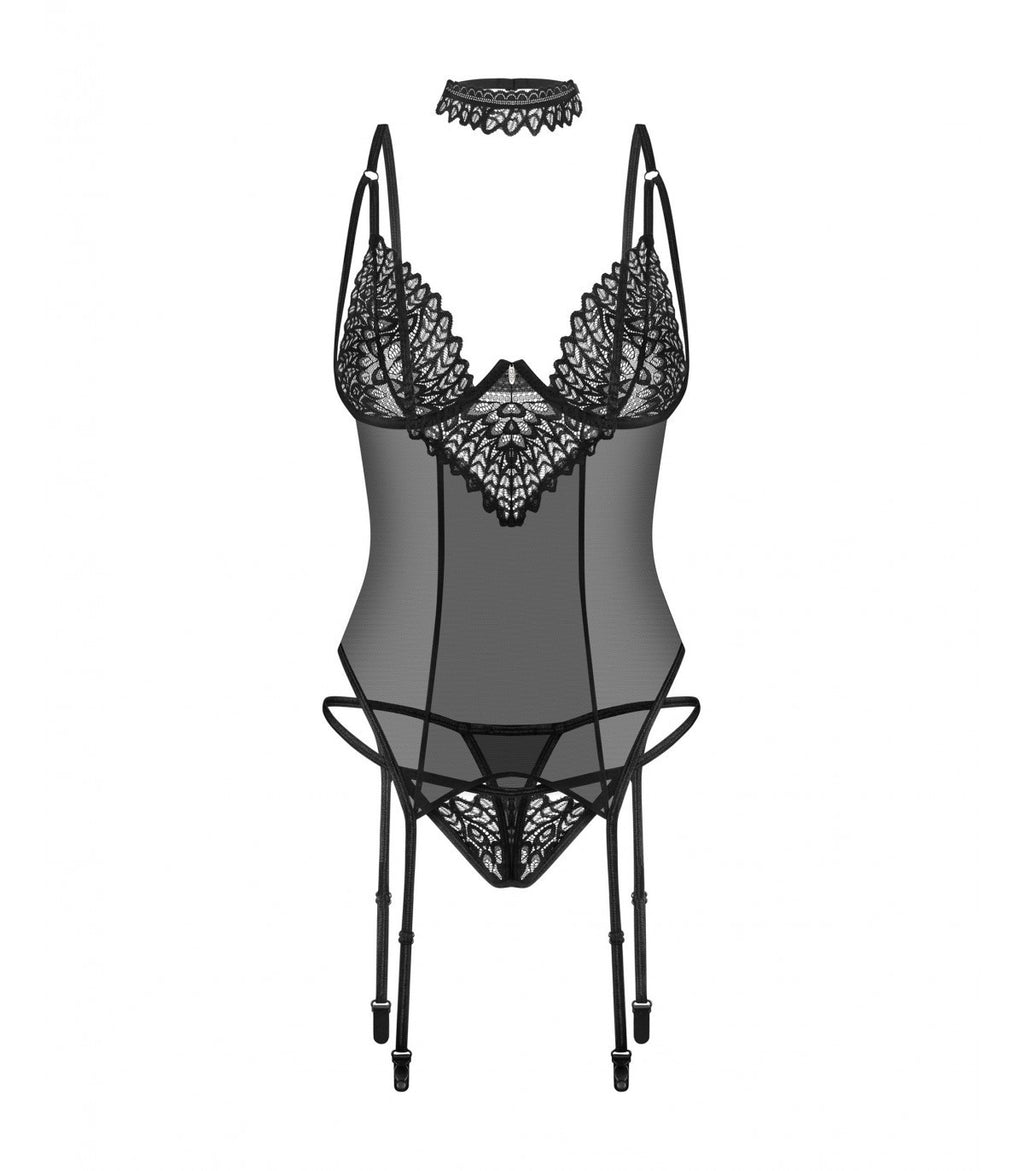 DONARELLA CORSET Y TANGA XL/2XL