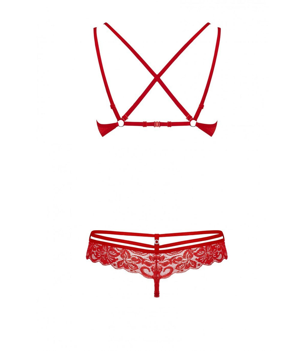 860-SET-3 CONJUNTO DE 2 PIEZAS ROJO S/M