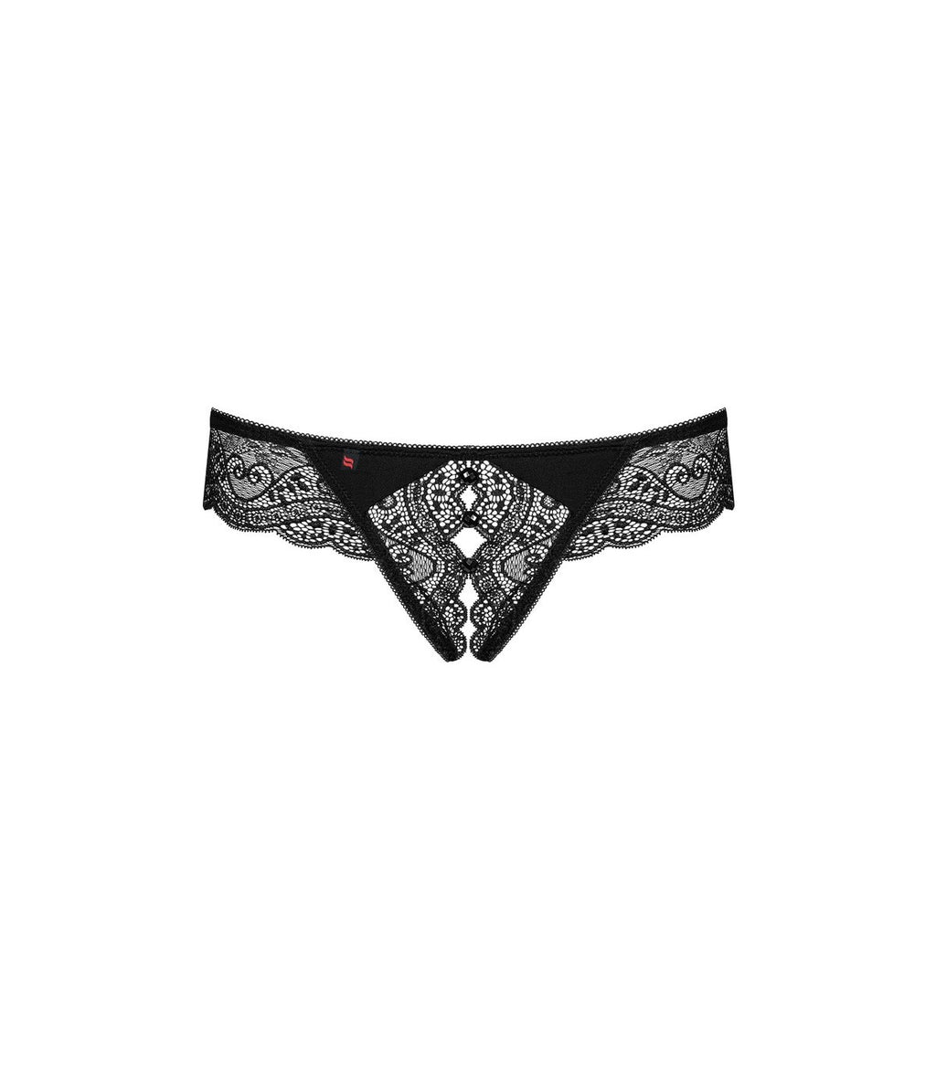 TANGA MIAMOR SIN ENTREPIERNA NEGRO L/XL