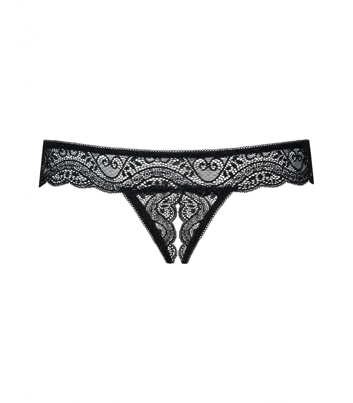 TANGA MIAMOR SIN ENTREPIERNA NEGRO L/XL