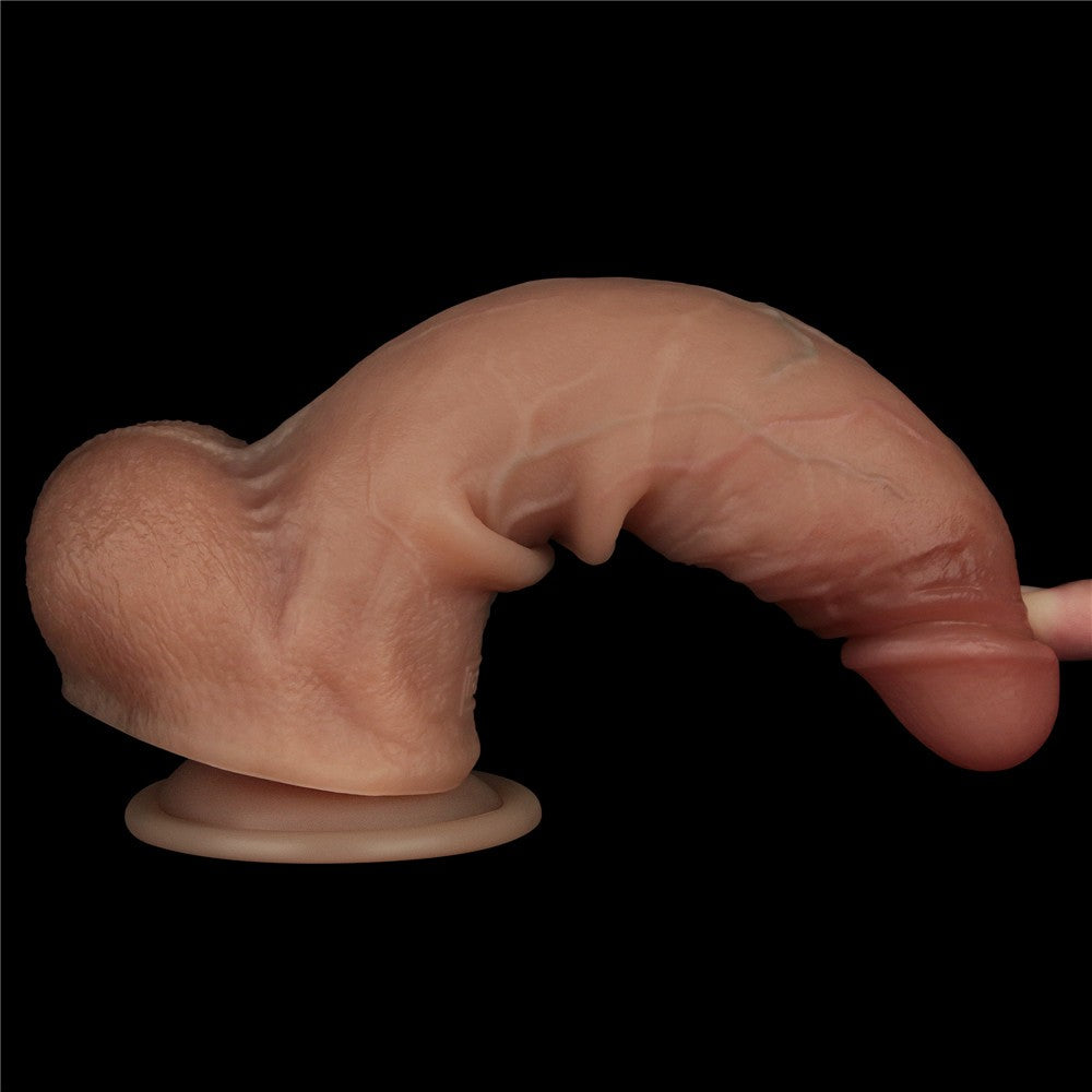 Dildo de silicona de doble capa Sliding Skin Pro de 8,5''