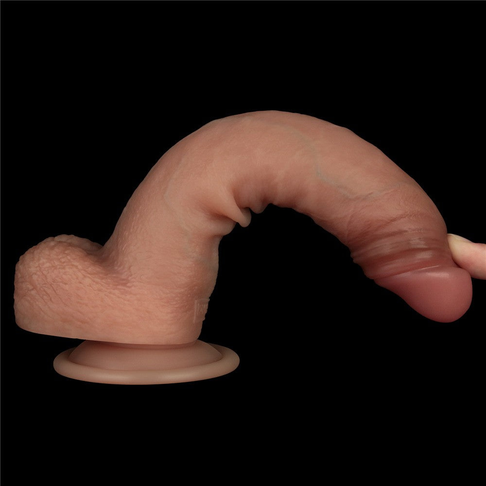 Dildo de silicona de doble capa Sliding Skin Pro de 8,5'' II