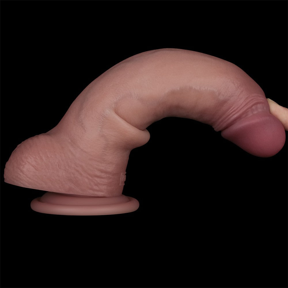 Dildo de silicona de doble capa Sliding Skin Pro II de 8,5''