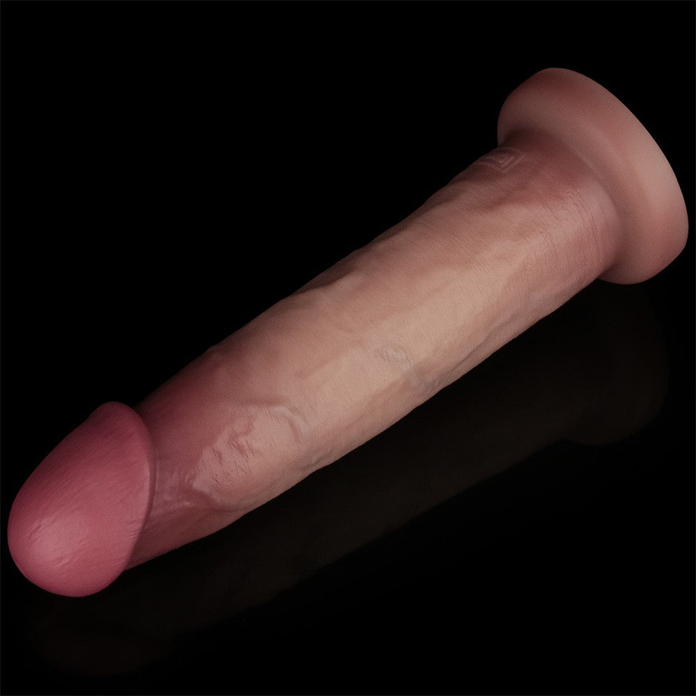 Dildo de silicona de doble capa Sliding Skin Pro II de 9 pulgadas