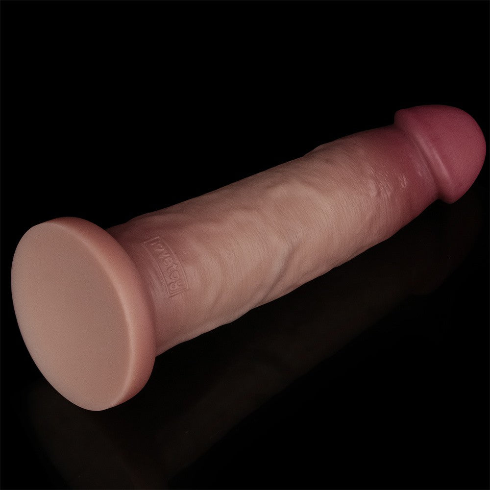 Dildo de silicona de doble capa Sliding Skin Pro II de 9 pulgadas
