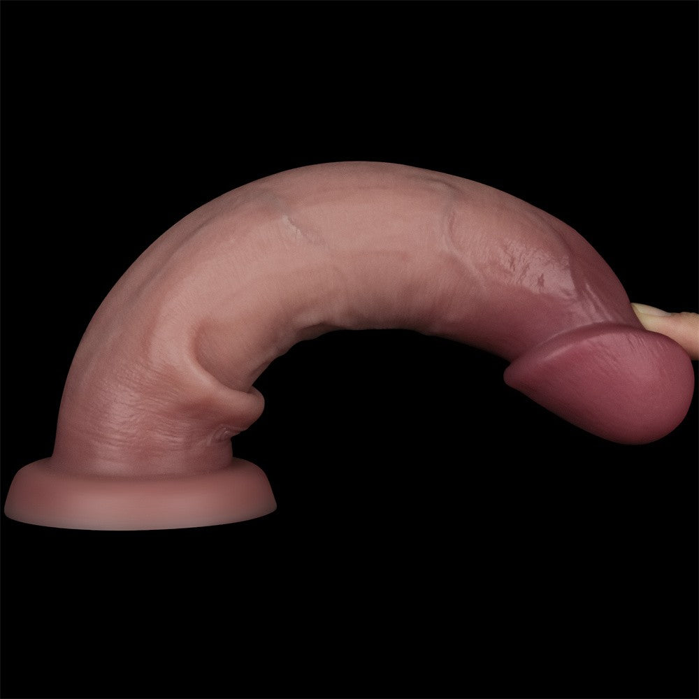 Dildo de silicona de doble capa Sliding Skin Pro II de 9 pulgadas