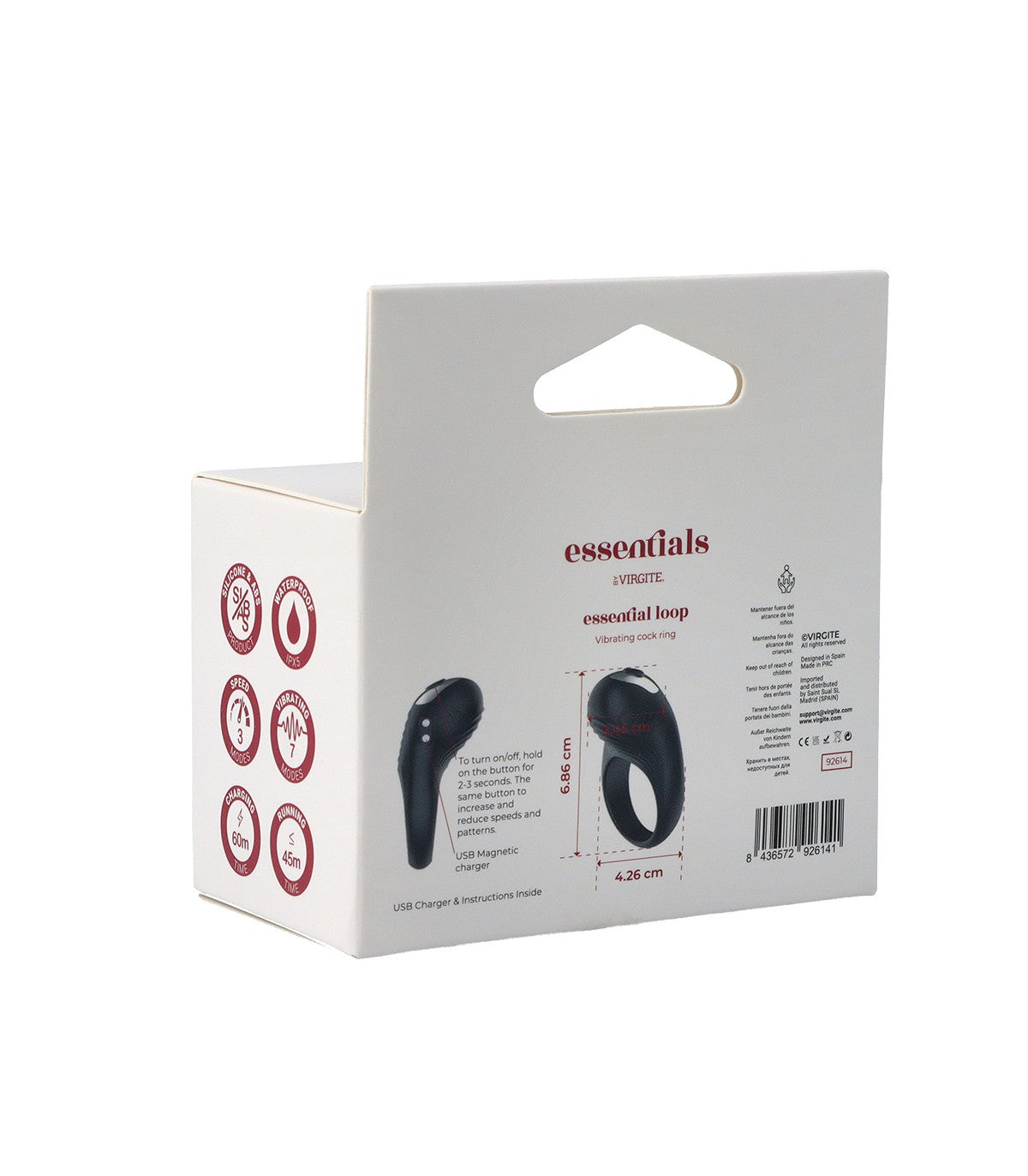 ANILLO VIBRADOR RECARGABLE PARA PENE LOOP