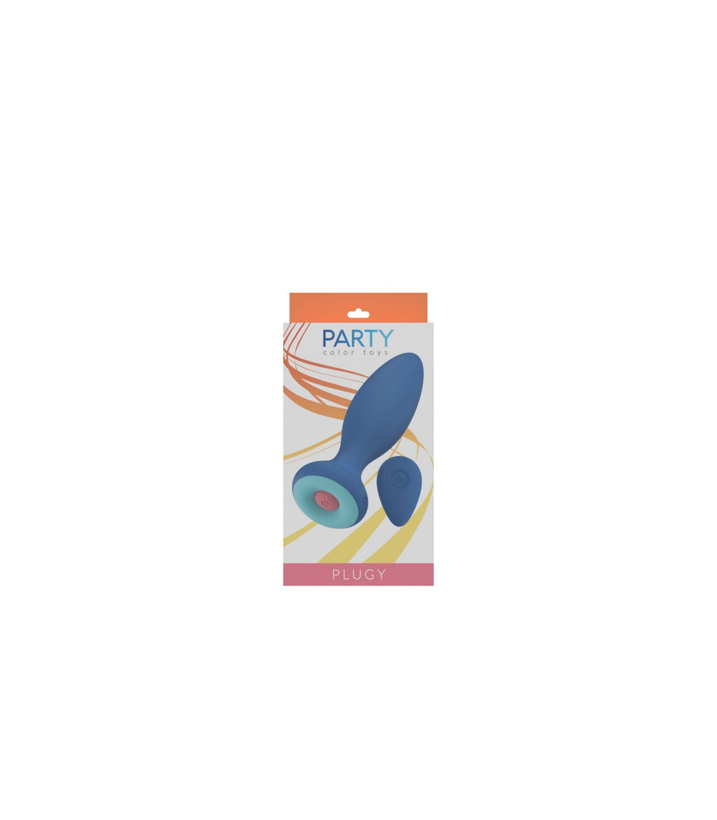 VIBRADOR CON MANDO A DISTANCIA BLUE PLUGY