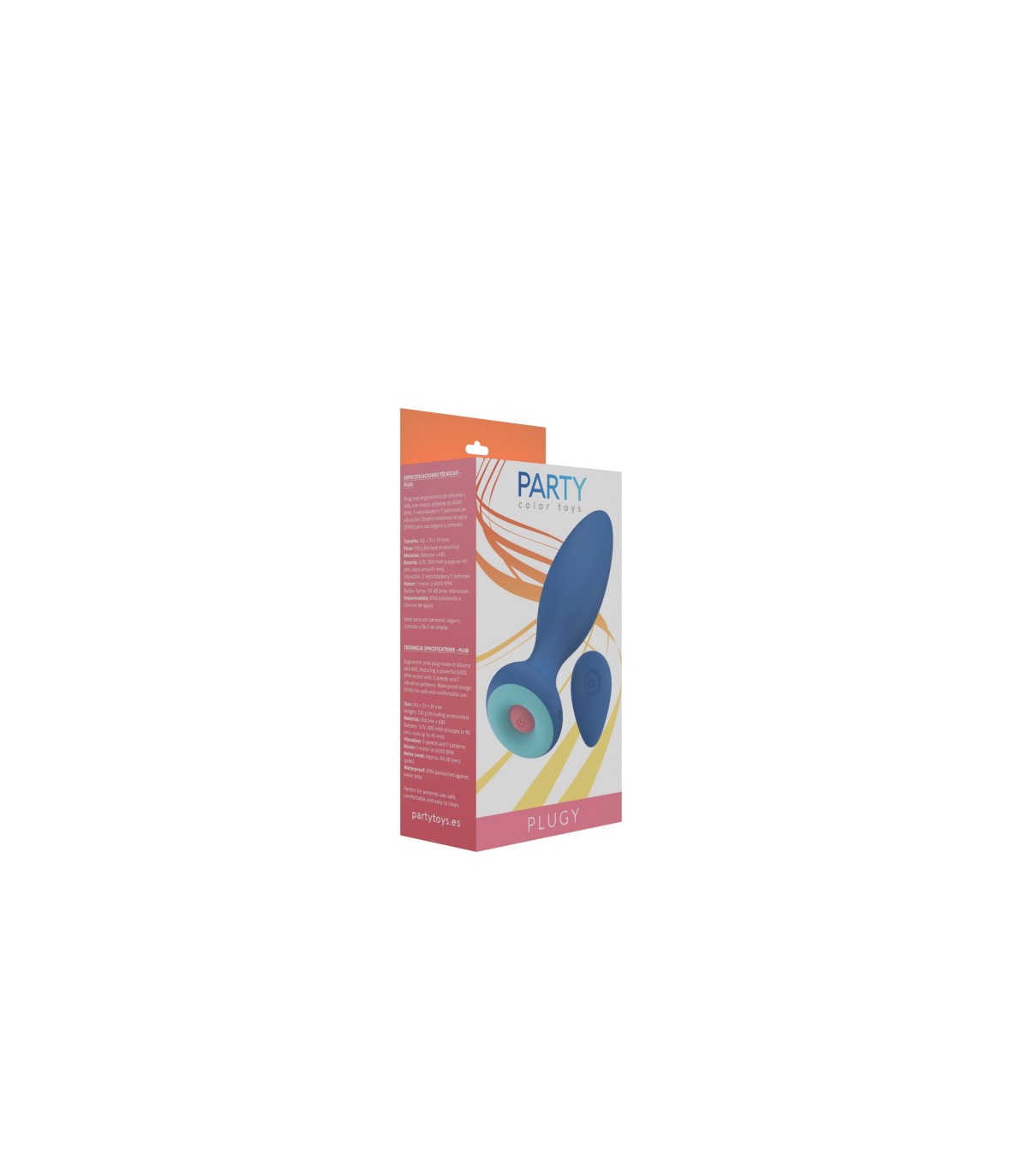 VIBRADOR CON MANDO A DISTANCIA BLUE PLUGY