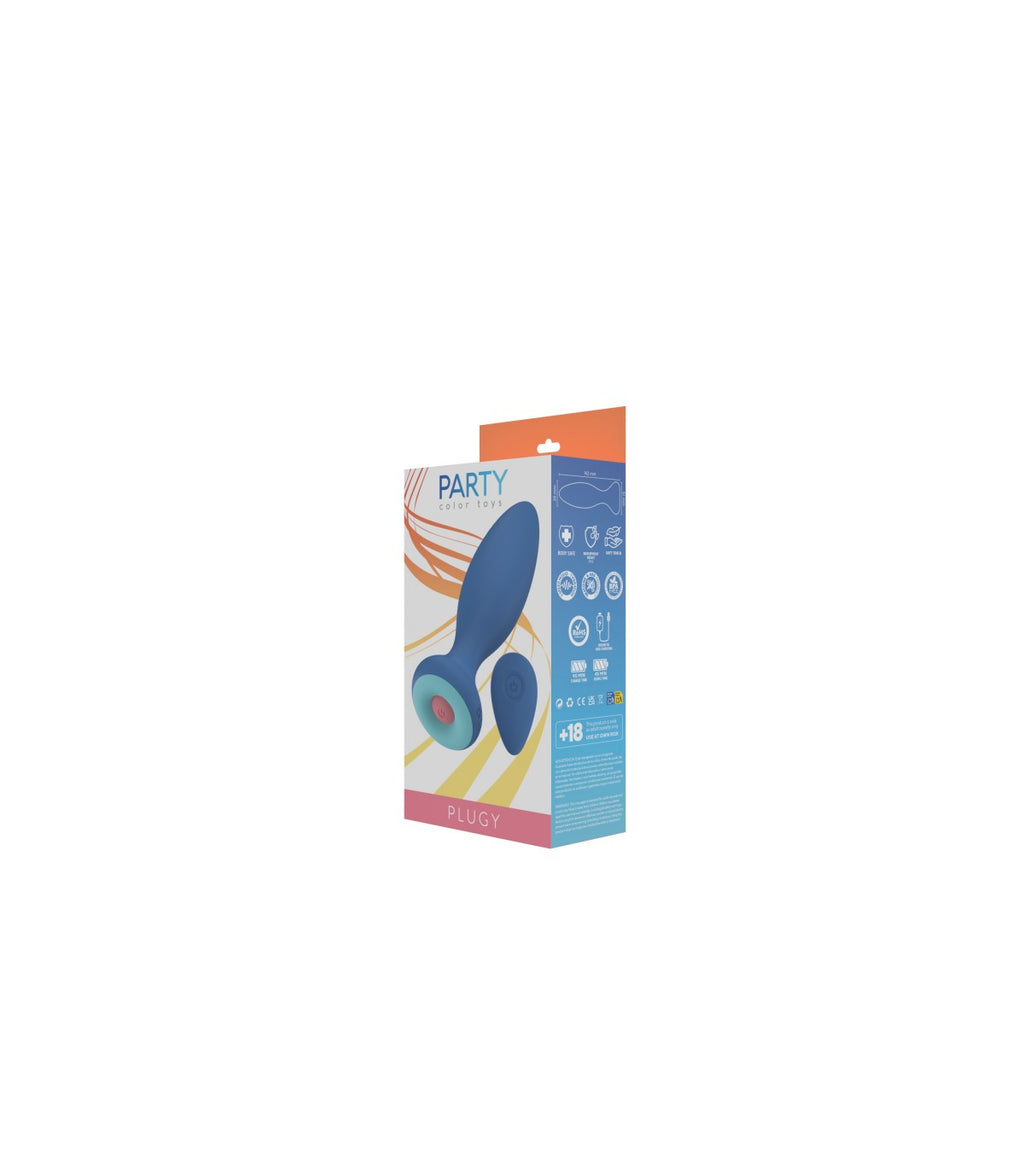 VIBRADOR CON MANDO A DISTANCIA BLUE PLUGY