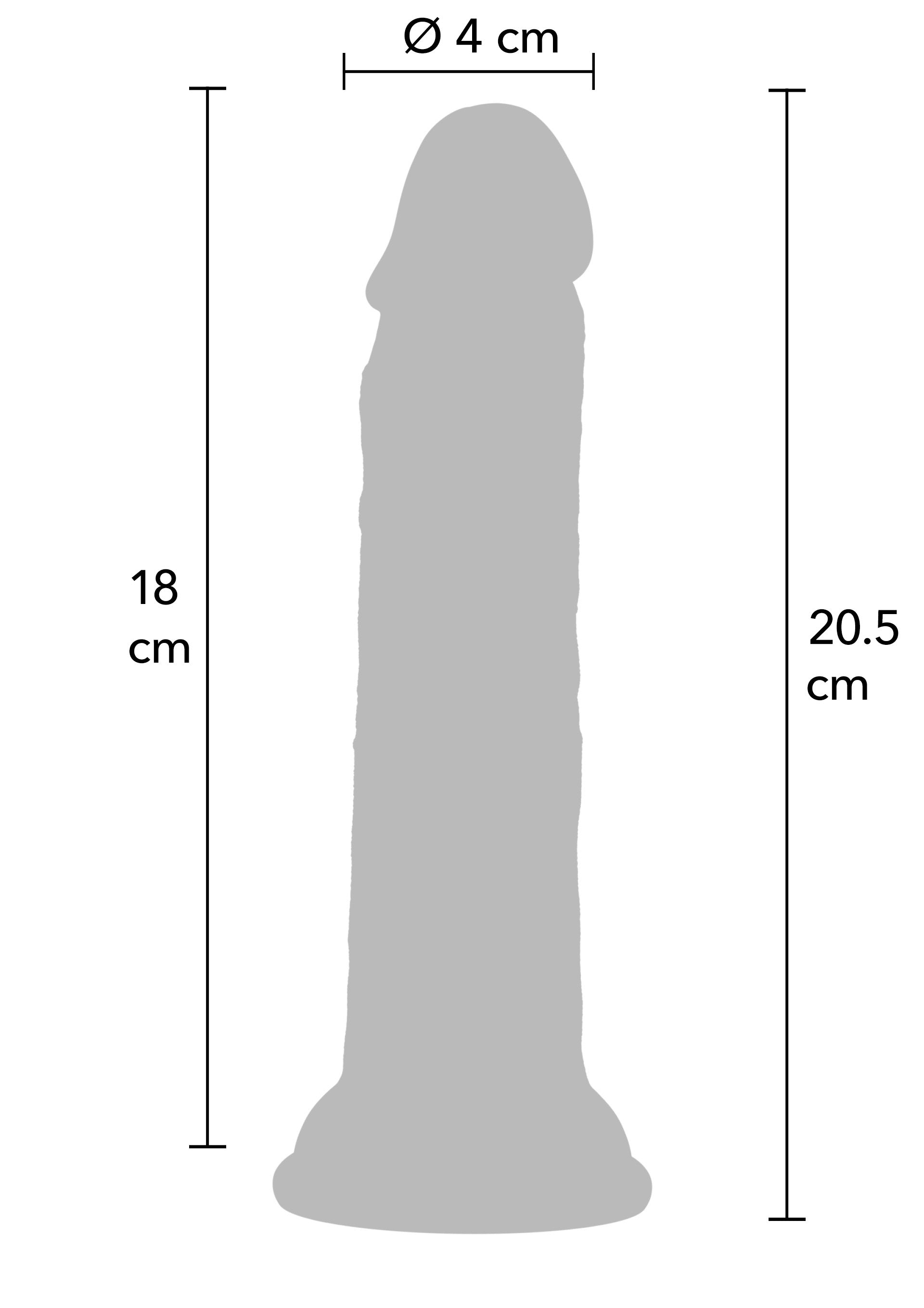 Dildo realista de silicona líquida de 20,5 cm