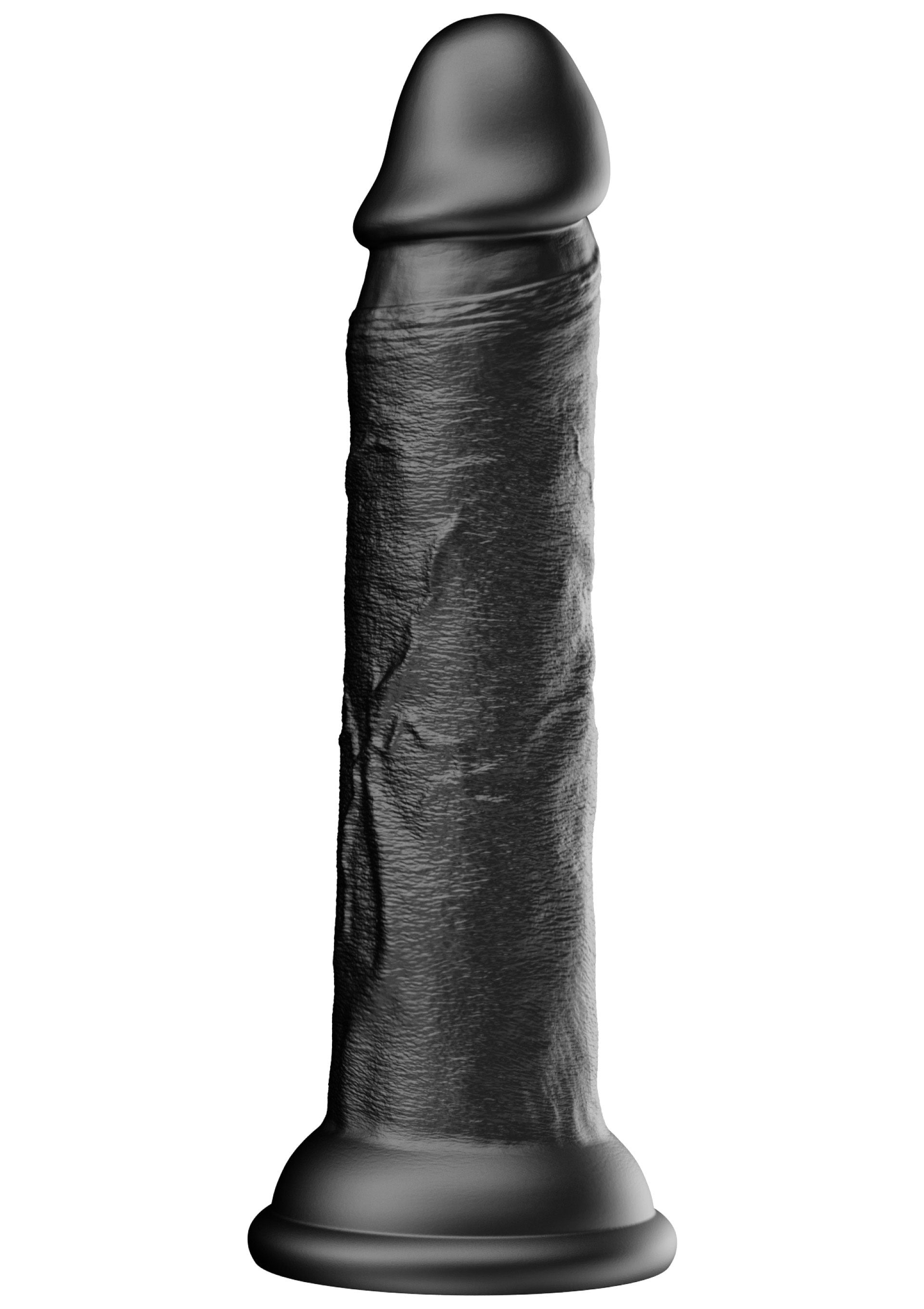 Dildo realista de silicona líquida 17 cm negro