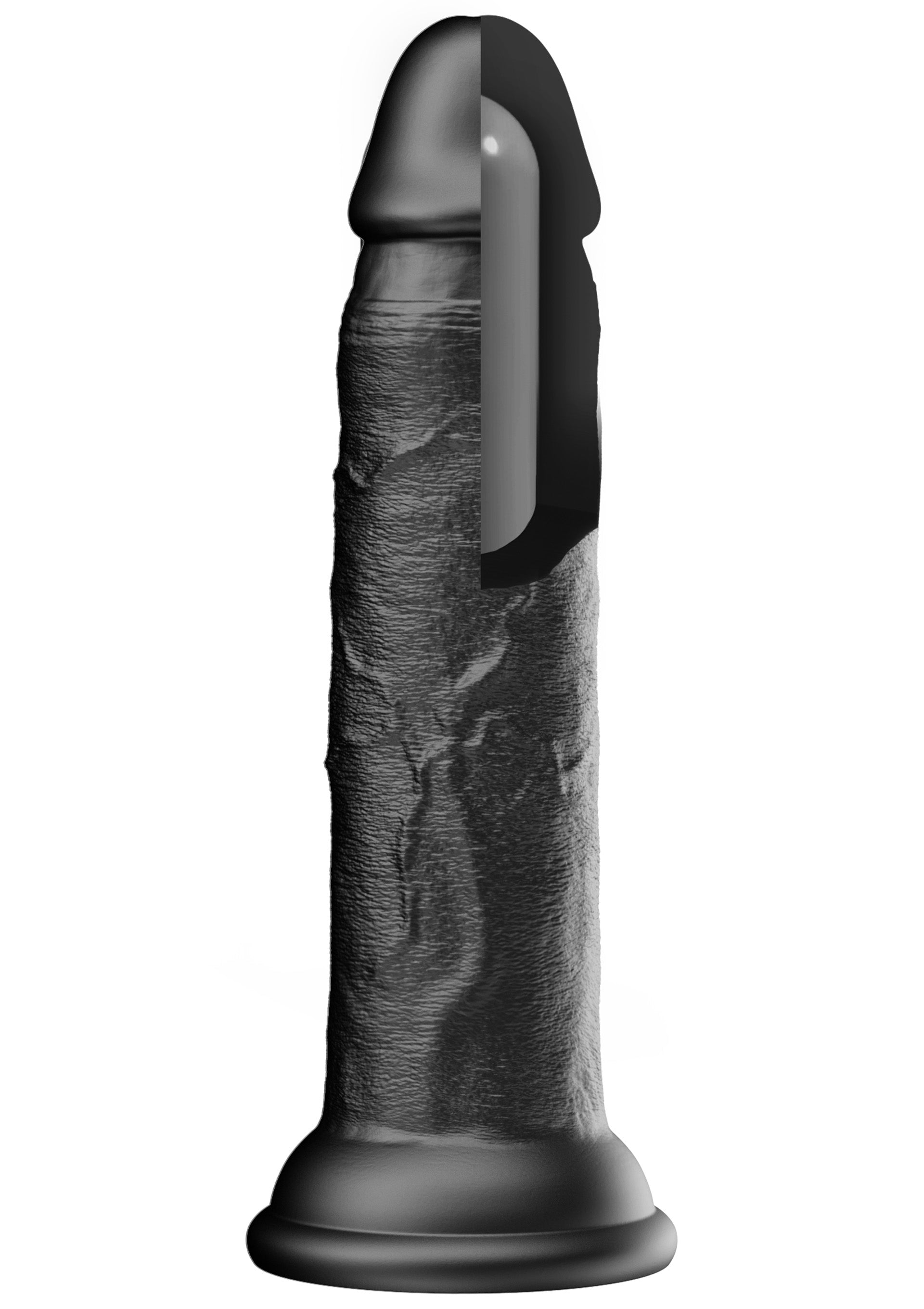 Dildo realistico in silicone liquido 23 cm nero