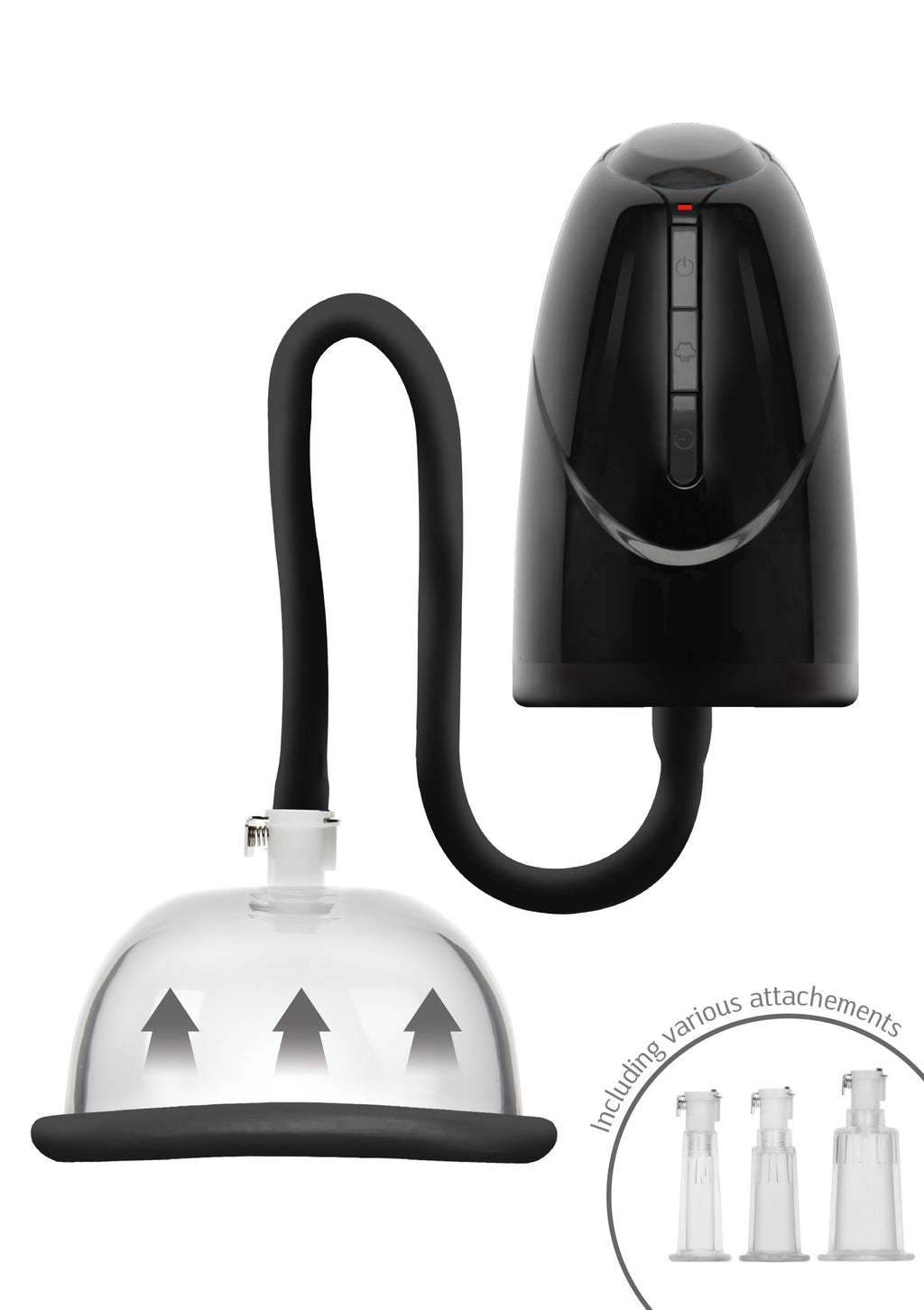 Bomba automática de vacío vaginal y clitoriano negra