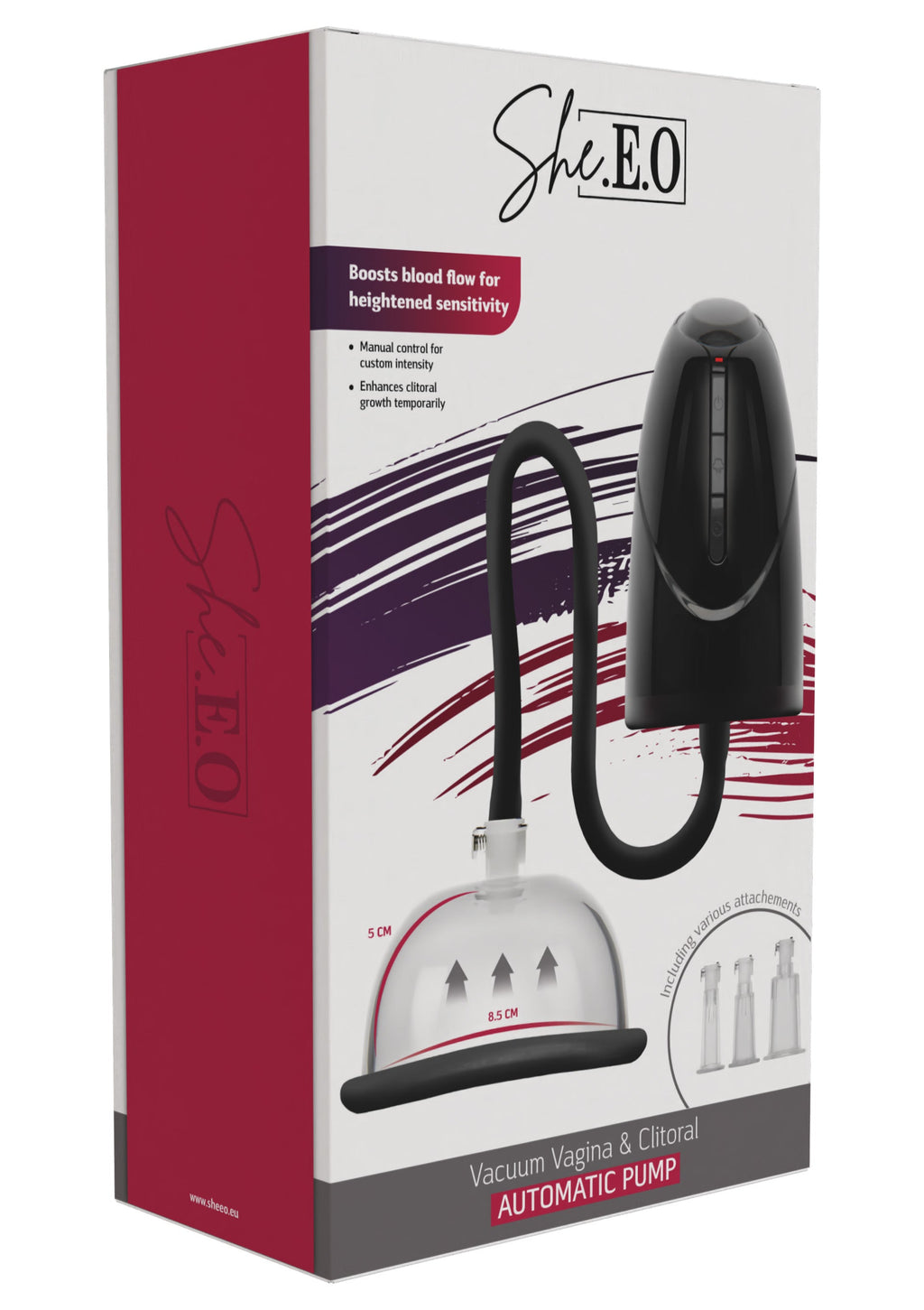 Bomba automática de vacío vaginal y clitoriano negra