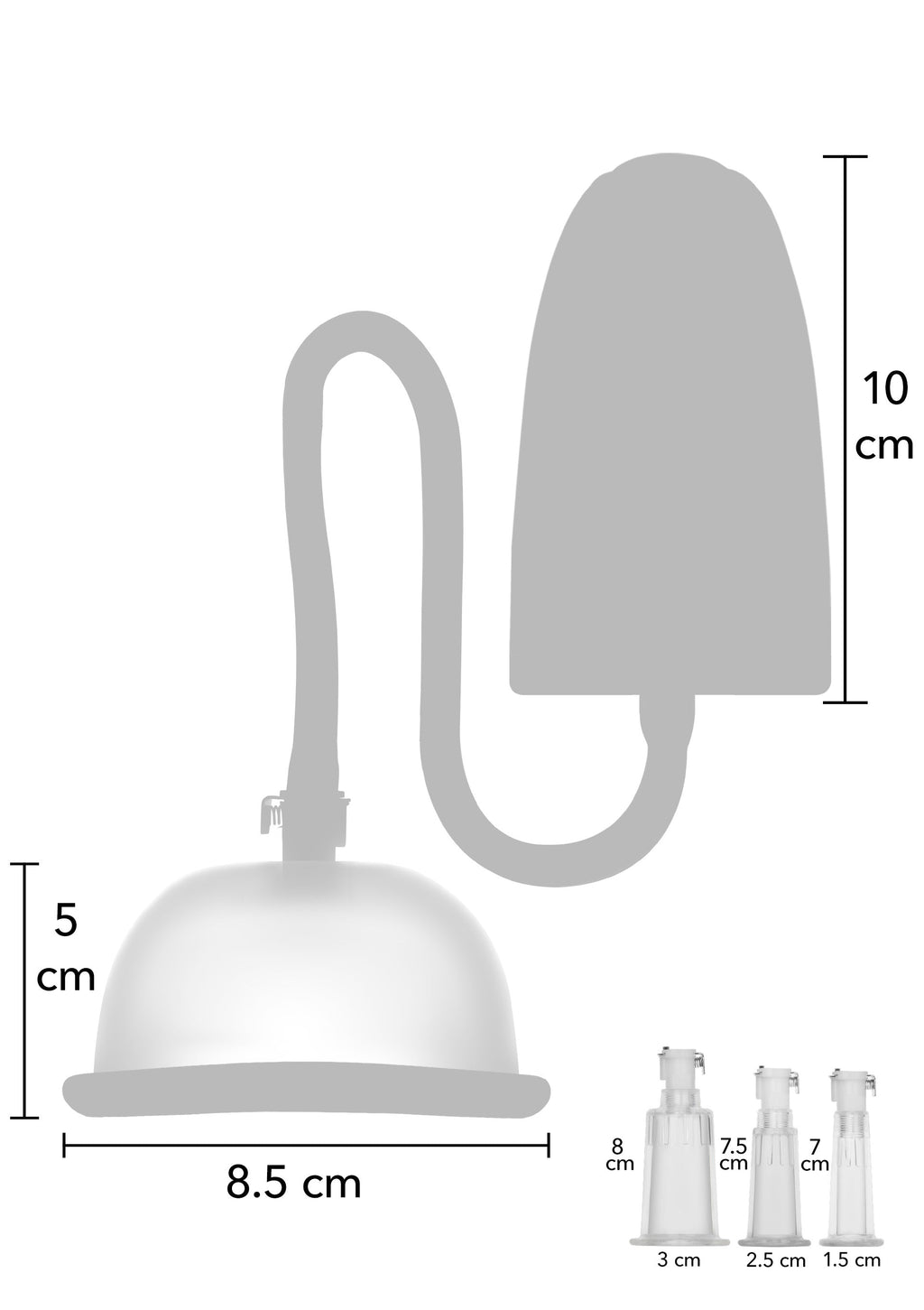 Bomba automática de vacío vaginal y clitoriano negra