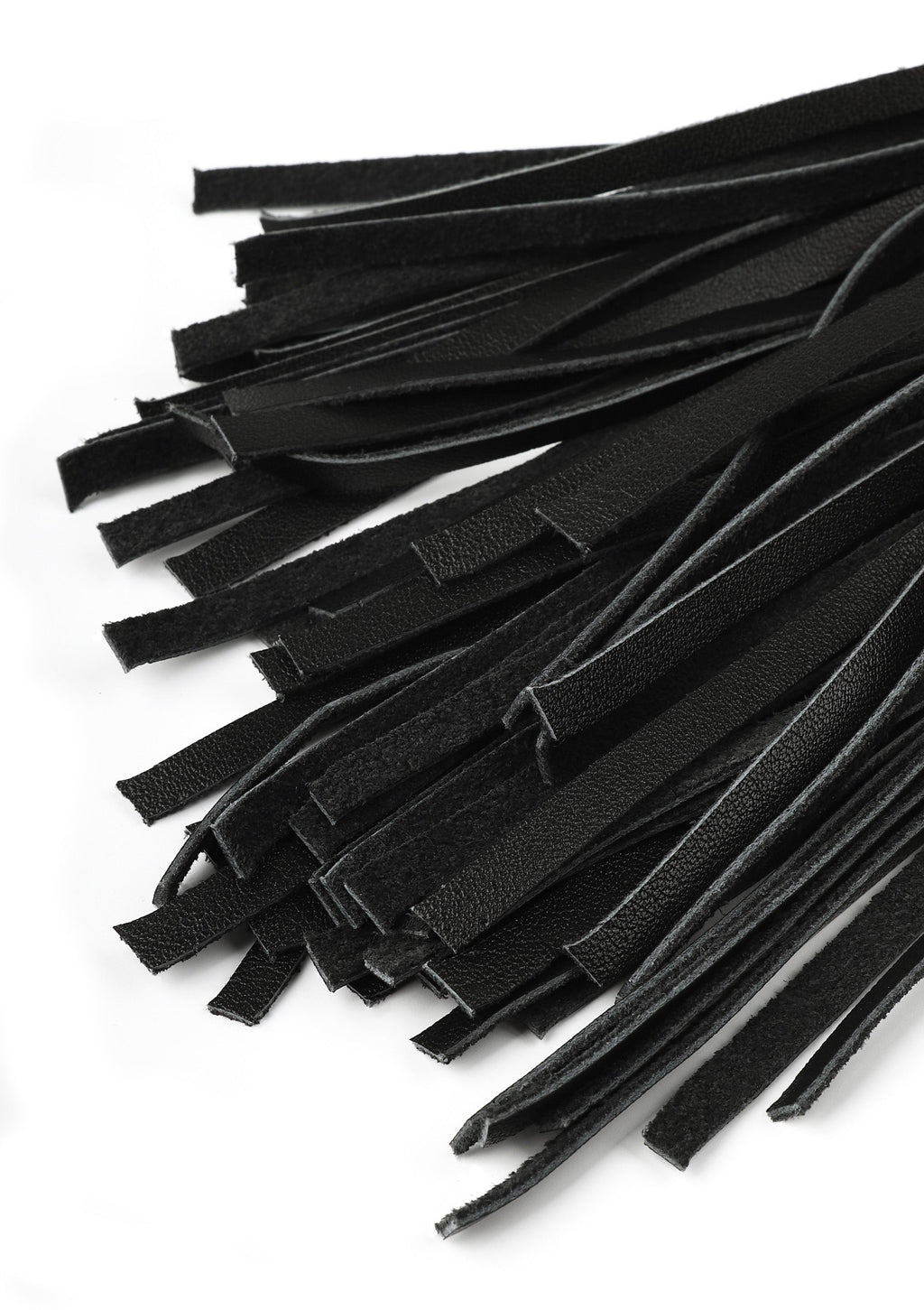 Látigo de cuero auténtico de 75 cm negro