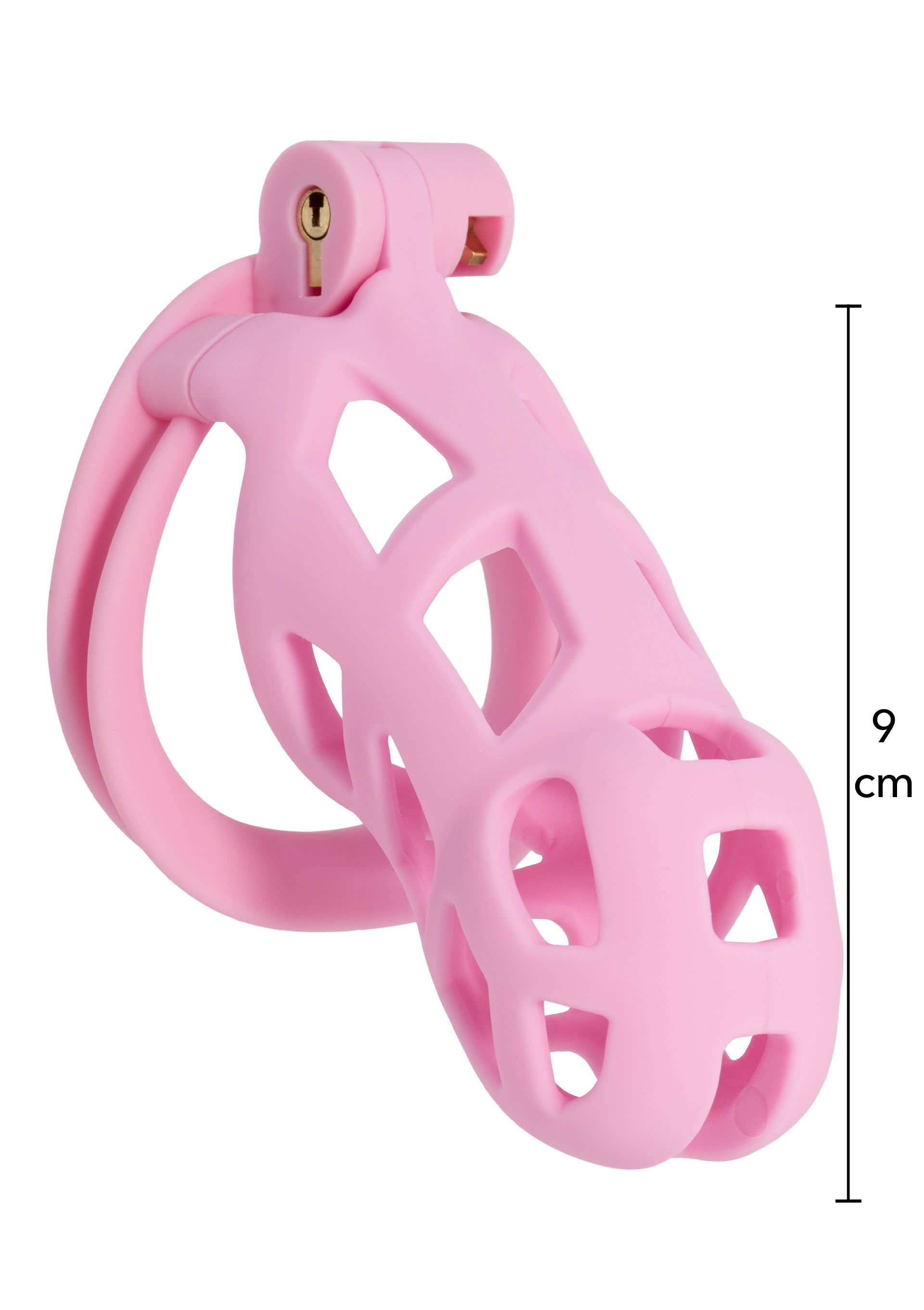 Jaula de castidad larga rosa