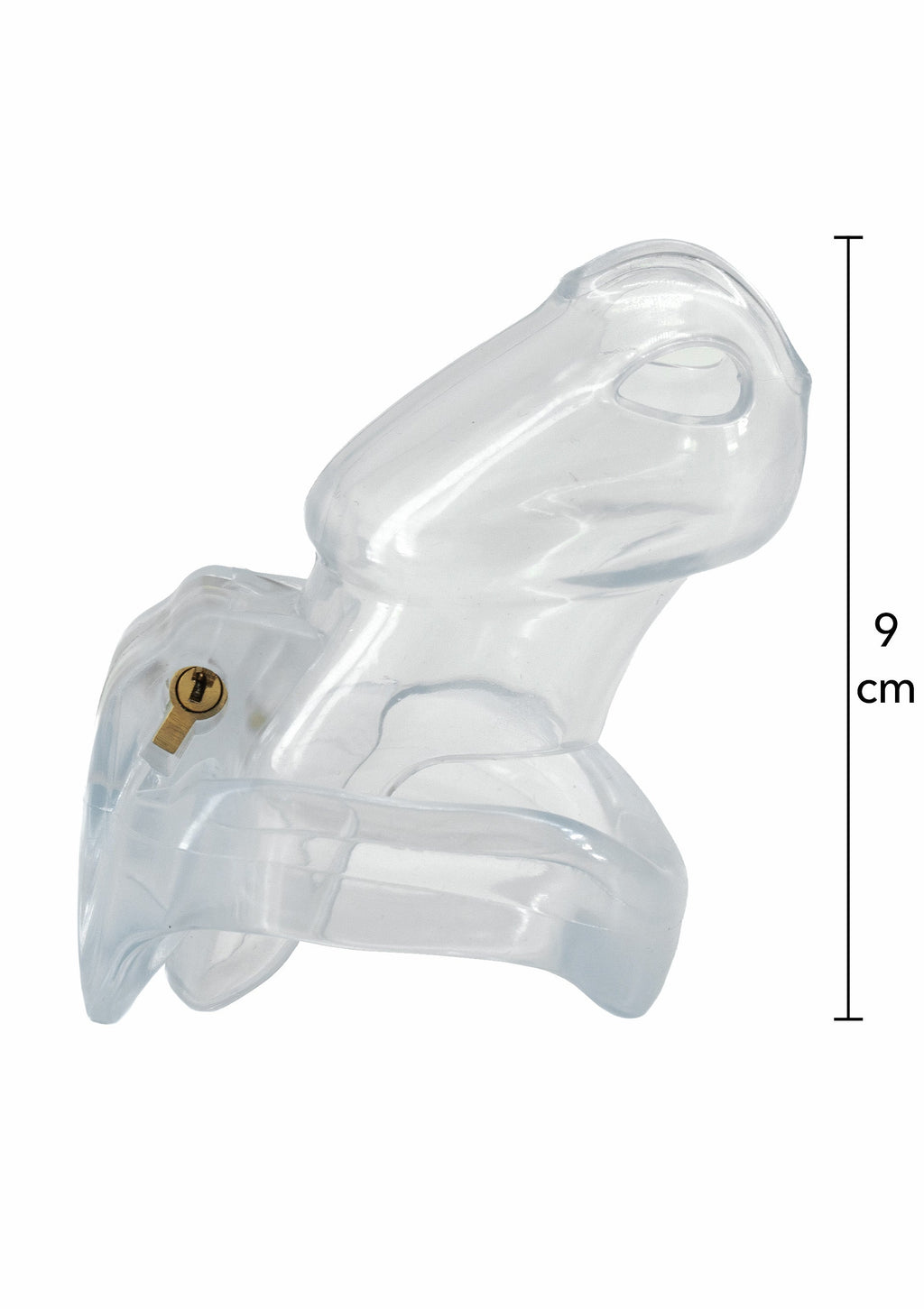Jaula de castidad Clear Control larga y transparente
