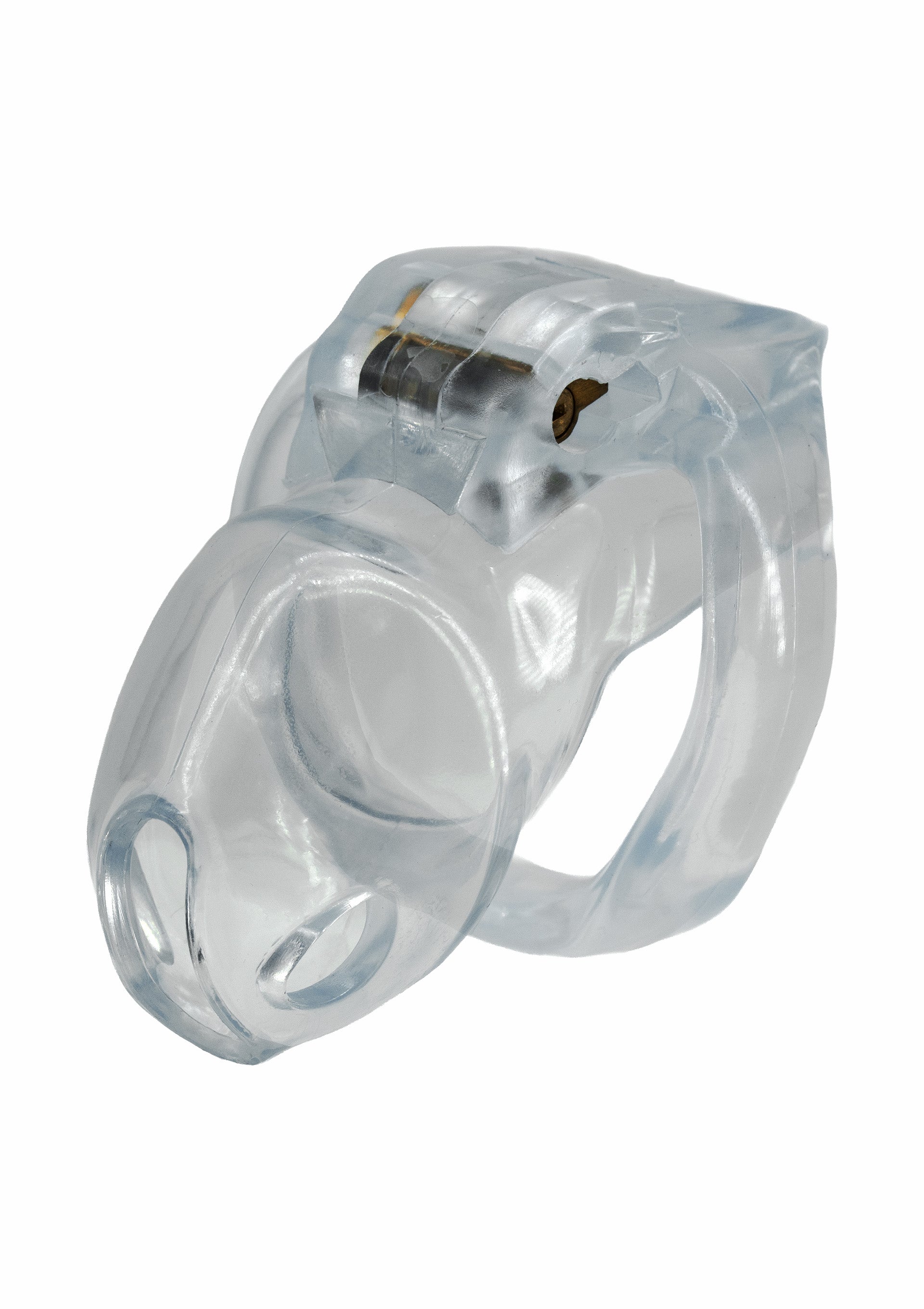 Gabbia per pene Clear Control corta e trasparente