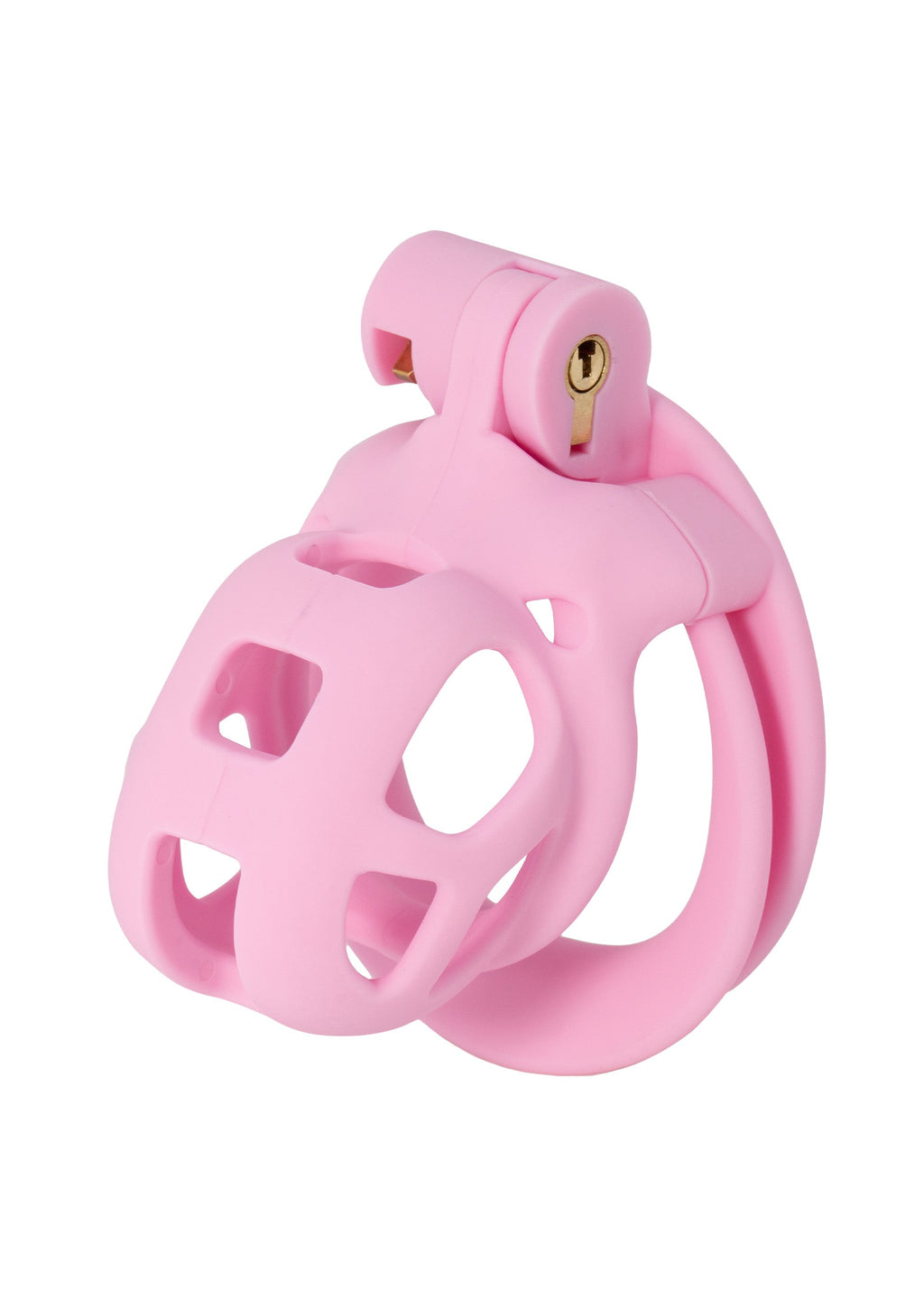 Jaula para pene y pene rosa extra-corto