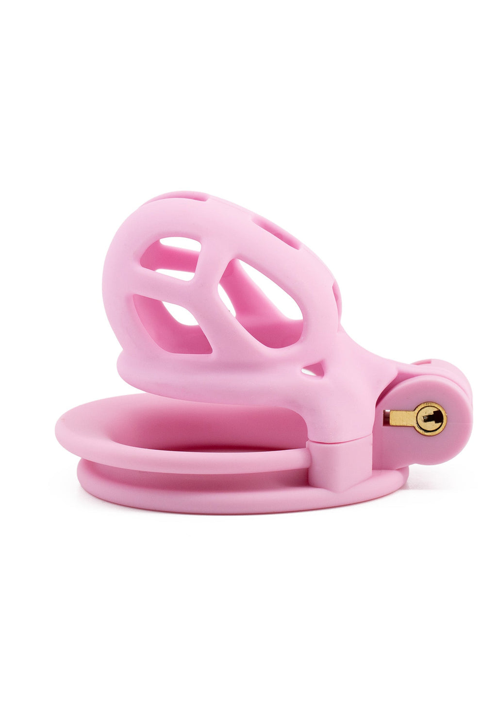 Jaula para pene y pene rosa extra-corto