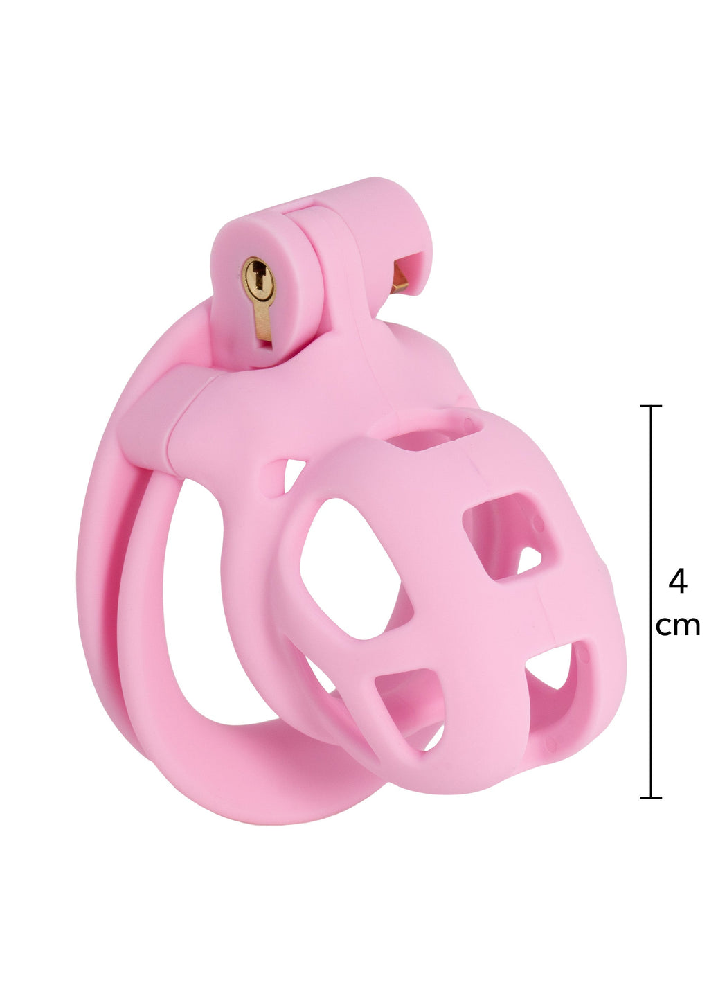 Jaula para pene y pene rosa extra-corto