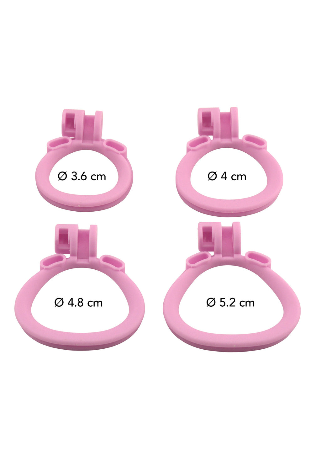 Jaula para pene y pene rosa extra-corto