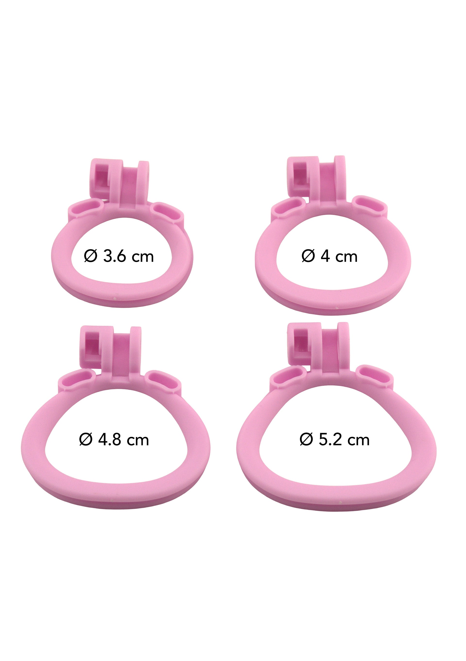 Jaula para pene y pene rosa extra-corto