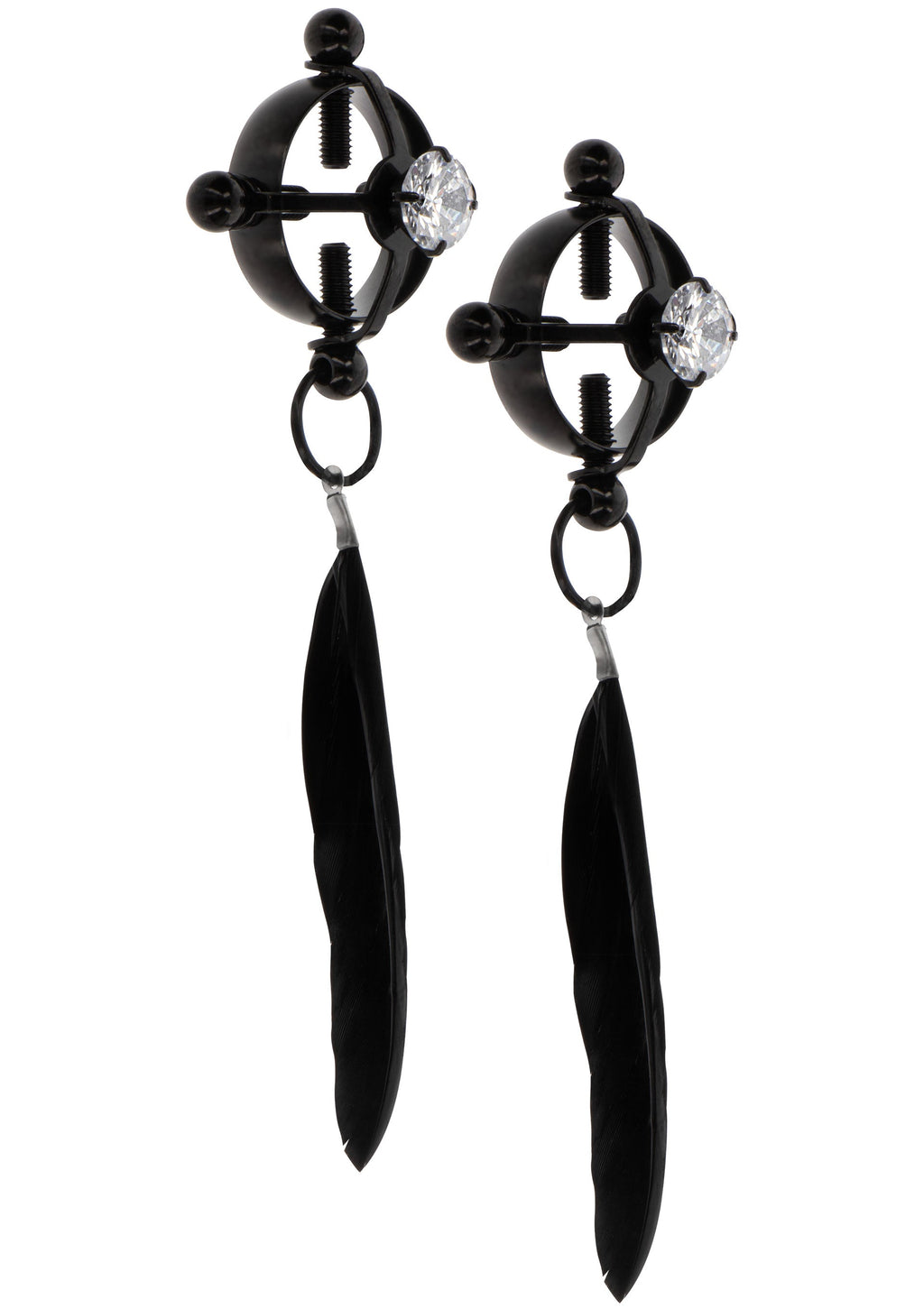 Pinzas de terciopelo negro