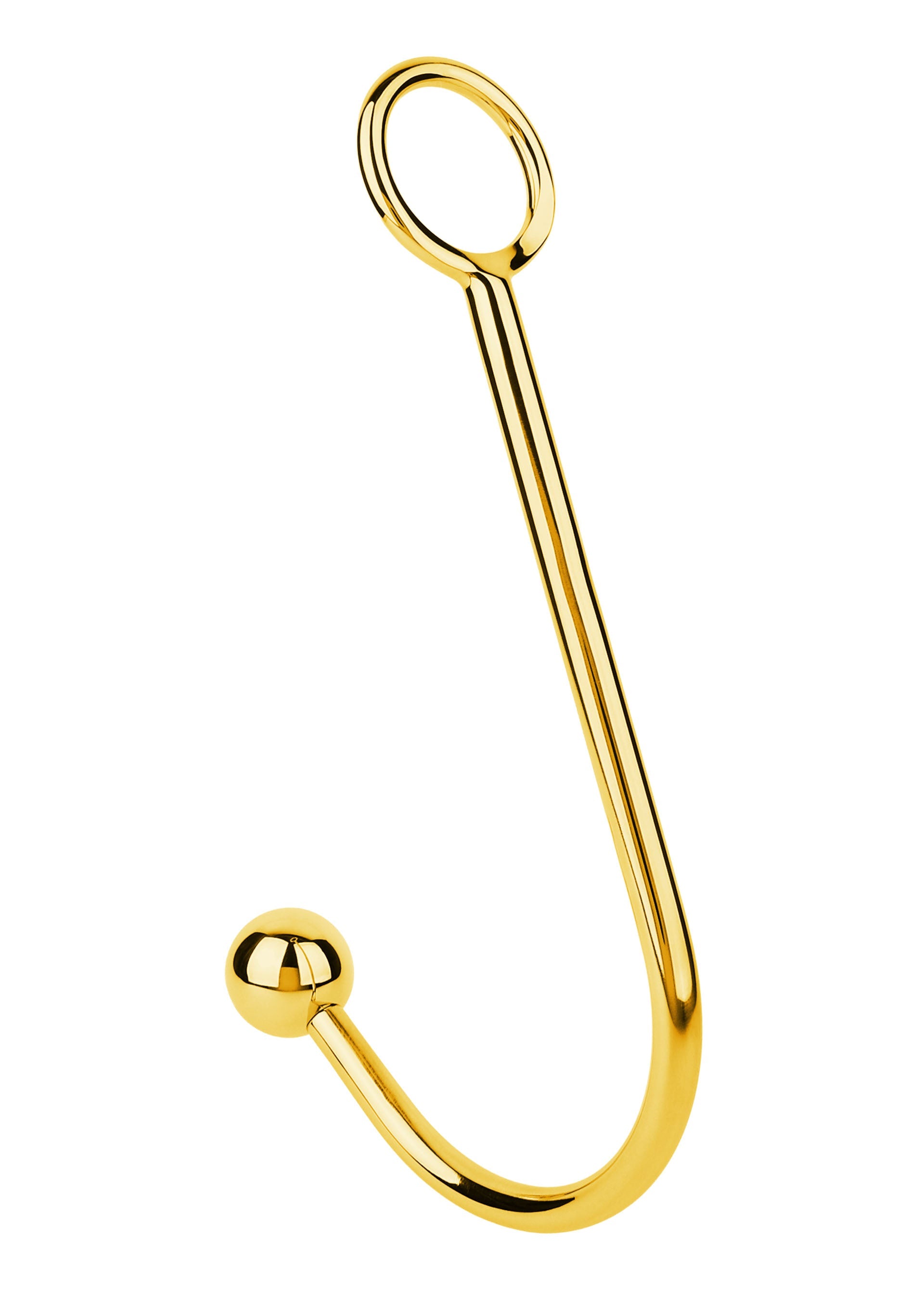 Gancho anal de lujo dorado