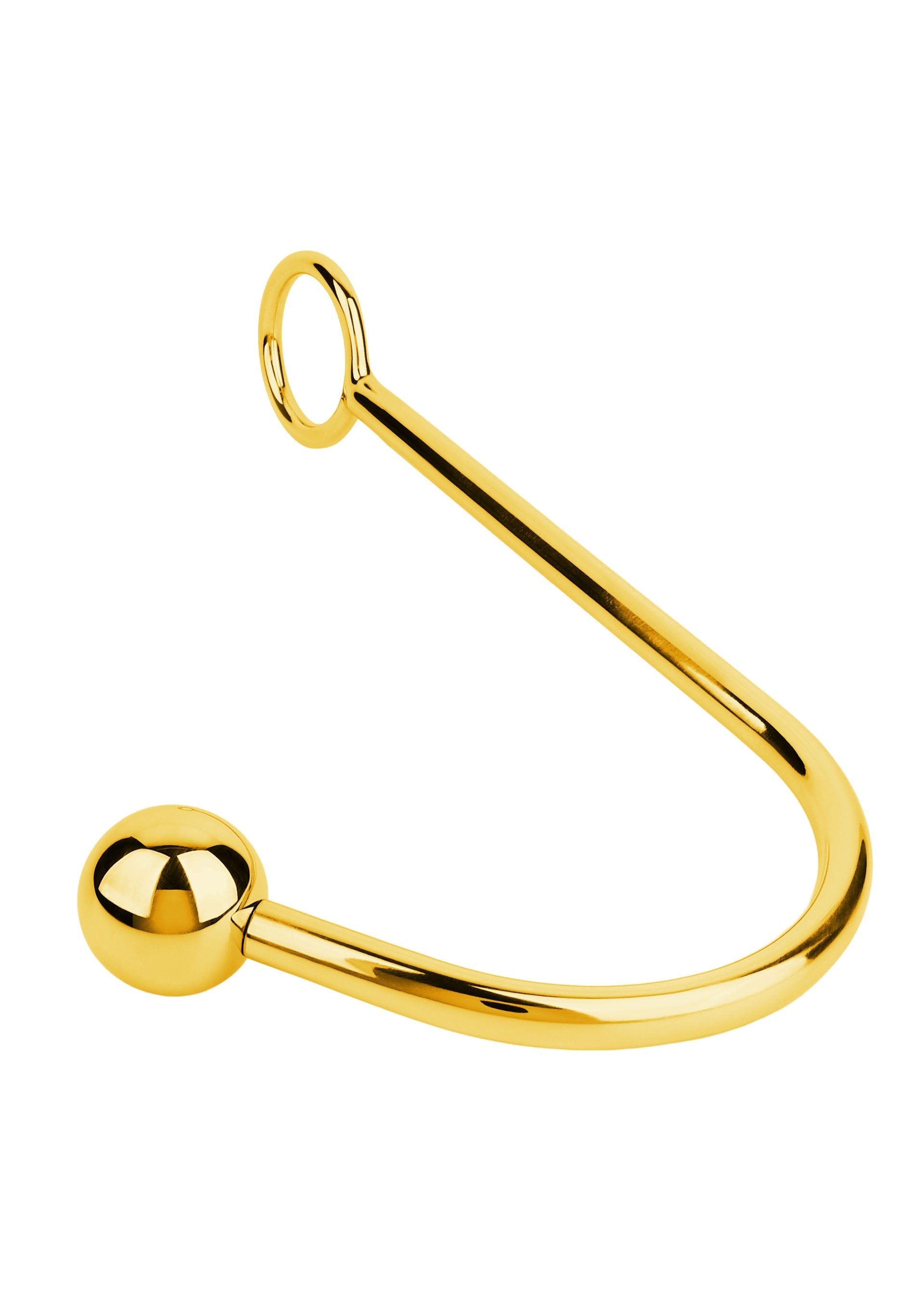 Gancho anal de lujo dorado