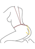 Gancho anal de lujo dorado
