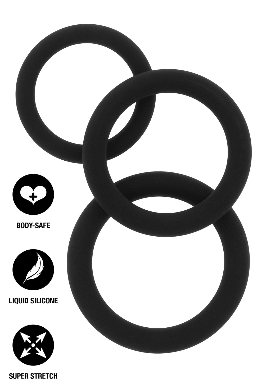 Stamina Starter C-Rings Set de 3 piezas negro