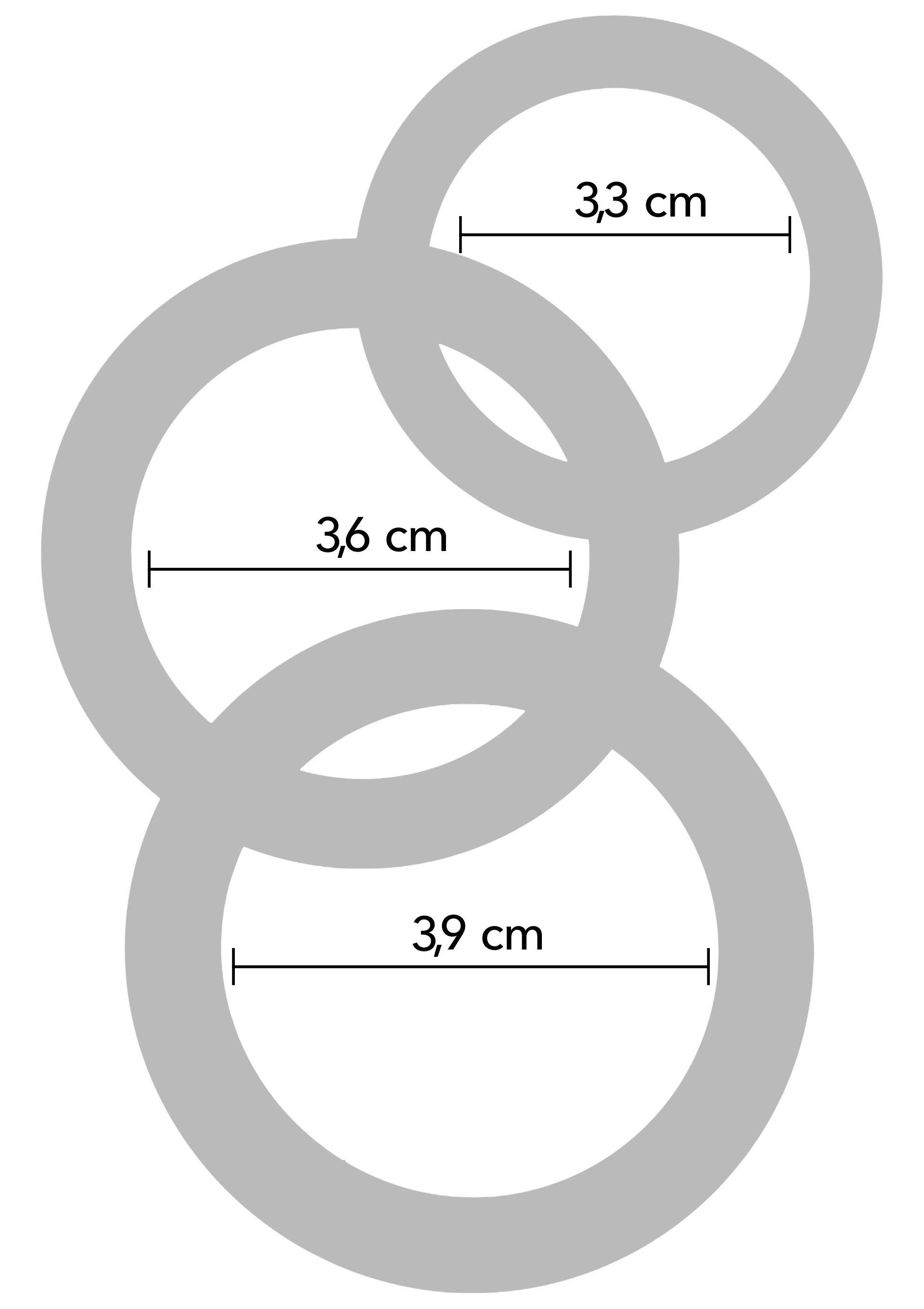 Stamina Starter C-Rings Set de 3 piezas negro