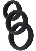 Stamina Premium C-Rings Juego de 3 piezas negro