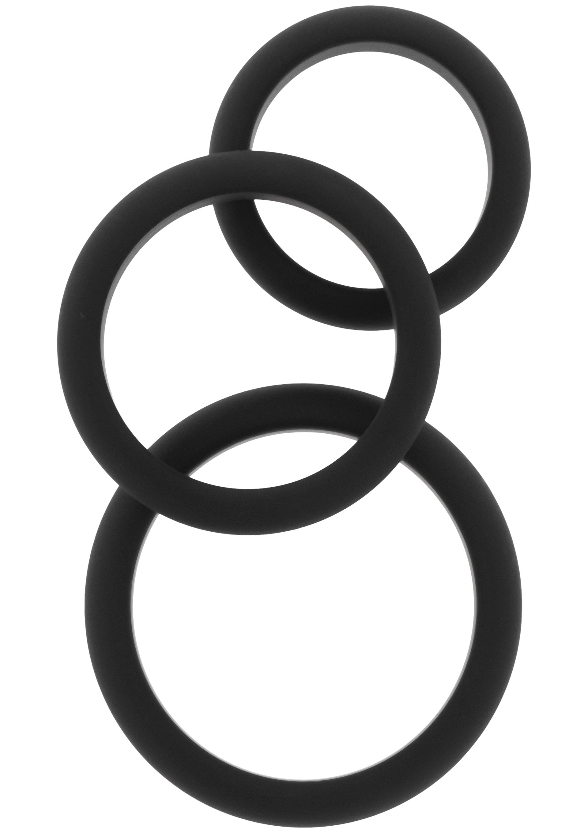 Stamina Premium C-Rings Juego de 3 piezas negro