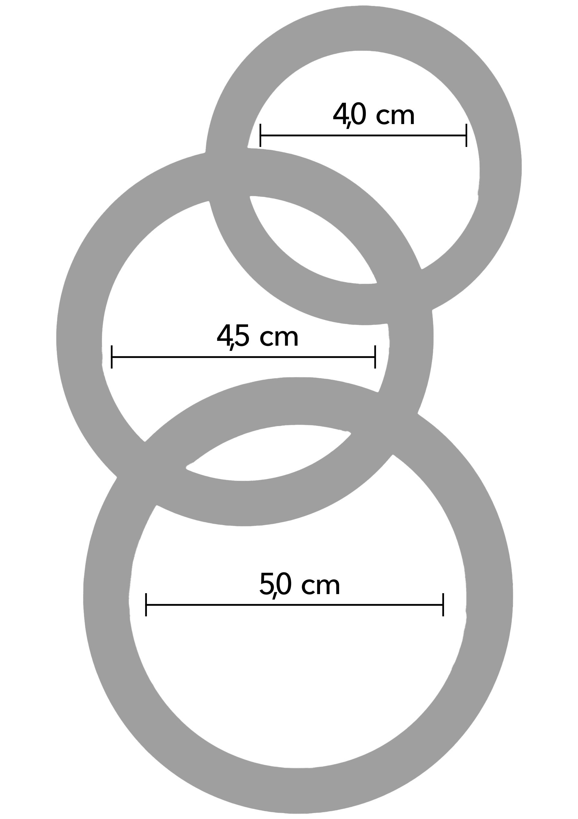 Stamina Premium C-Rings Juego de 3 piezas negro