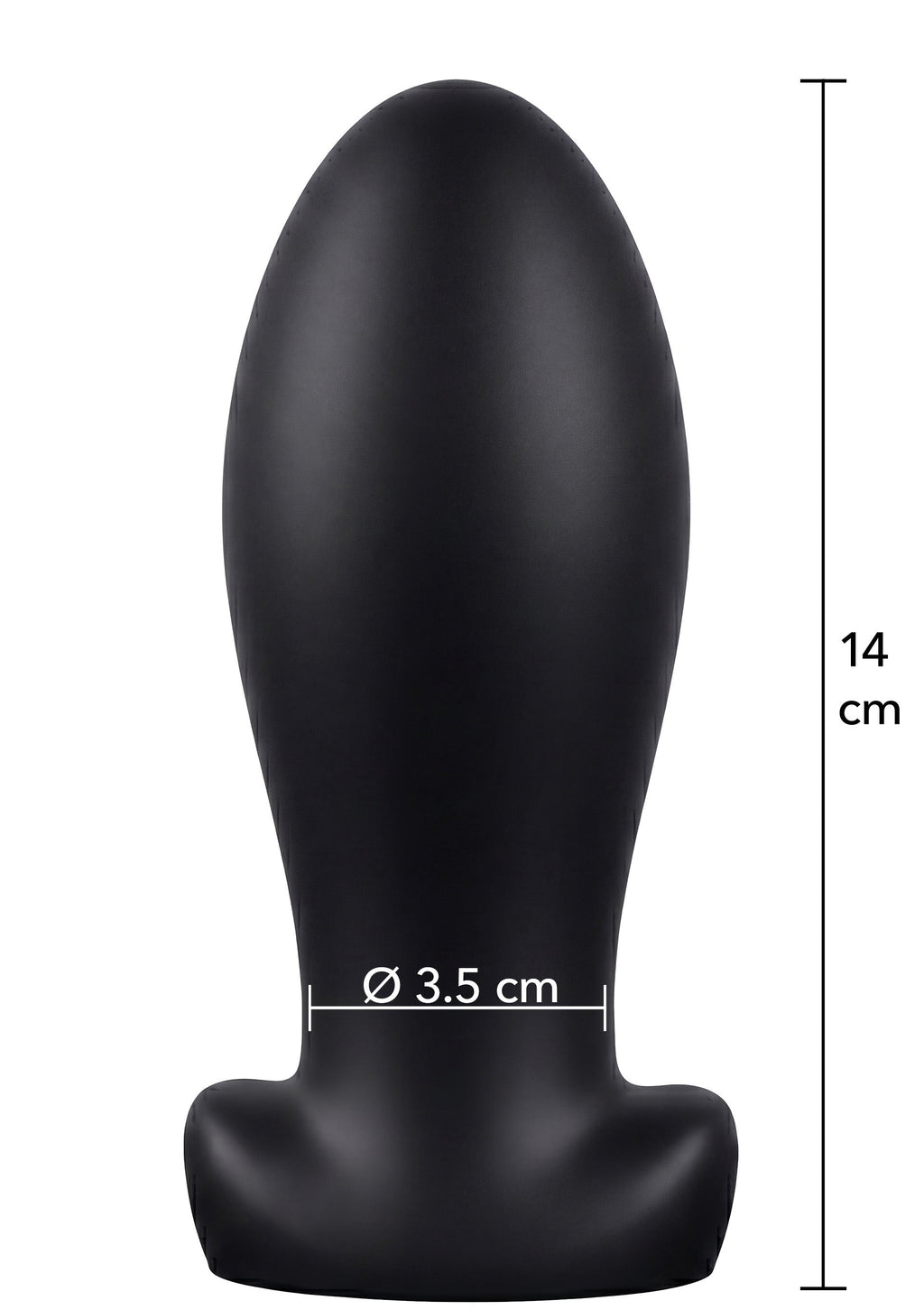 Plug anal pesado M negro