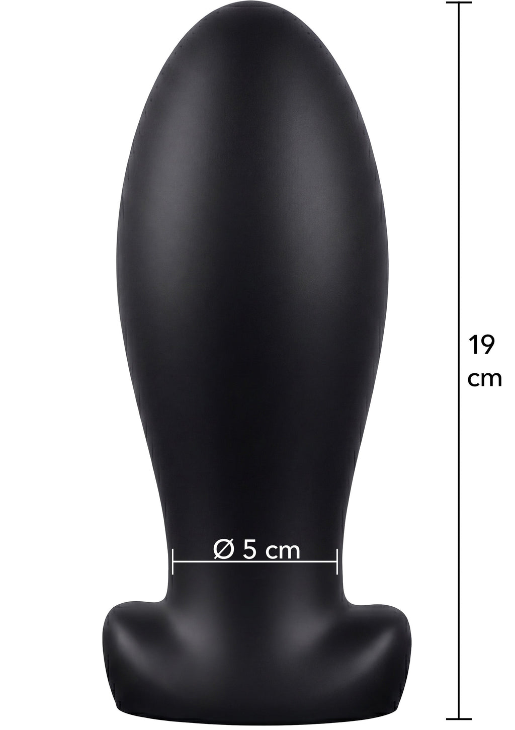 Dilatador Anal Pesado Plug XL negro