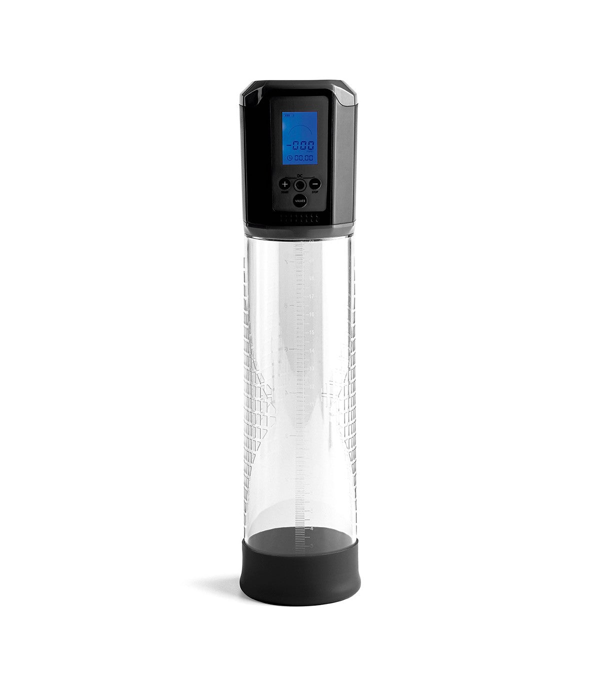 BOMBA AUTOMÁTICA PARA EL PENE CON VISUALIZADOR USB NEGRO