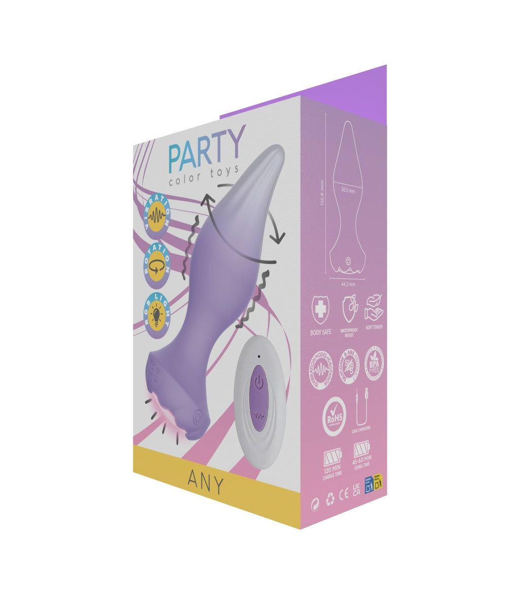 CUALQUIER ENCHUFE VIBRADOR ROTATORIO USB CON CONTROL REMOTO