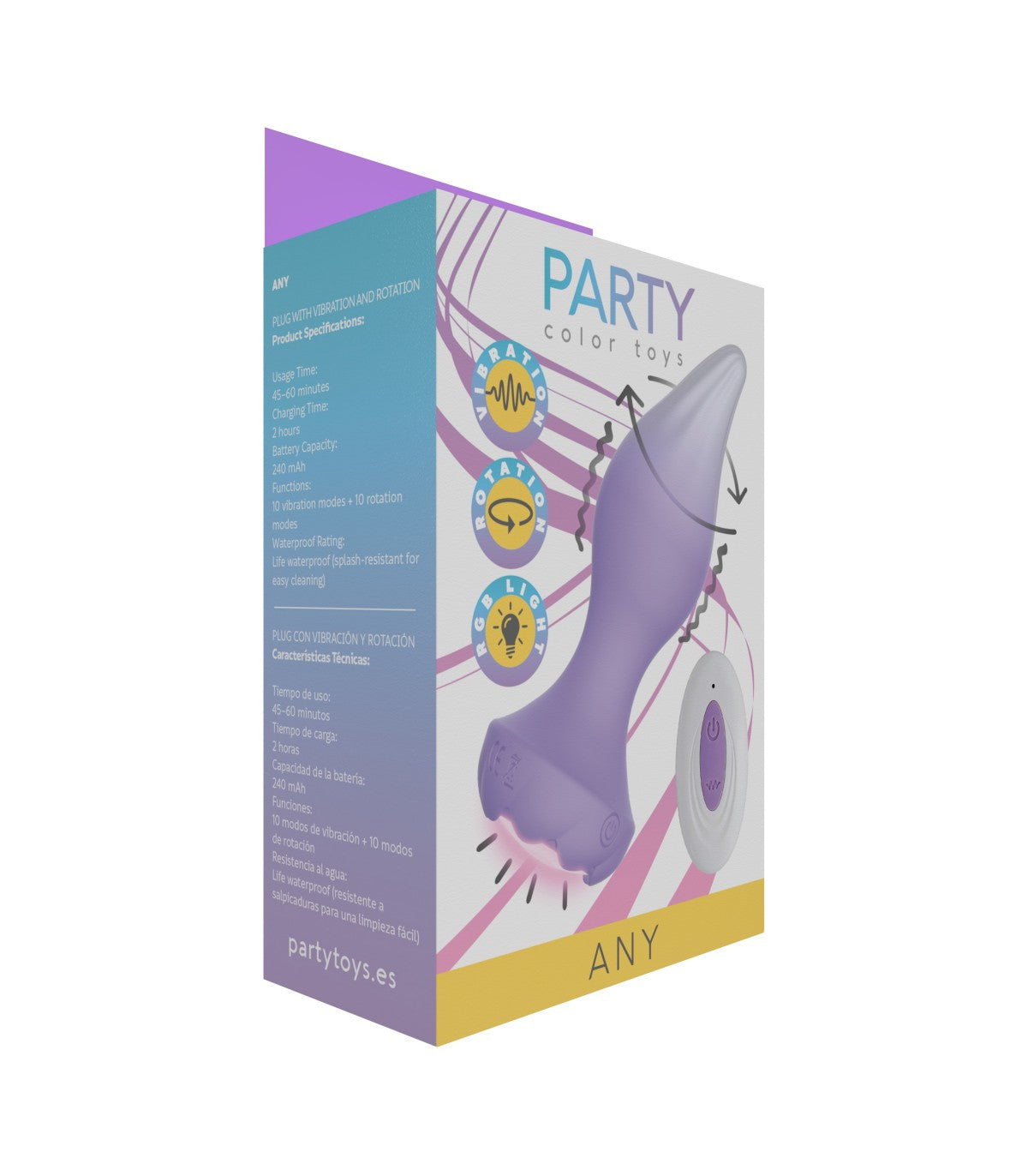 CUALQUIER ENCHUFE VIBRADOR ROTATORIO USB CON CONTROL REMOTO
