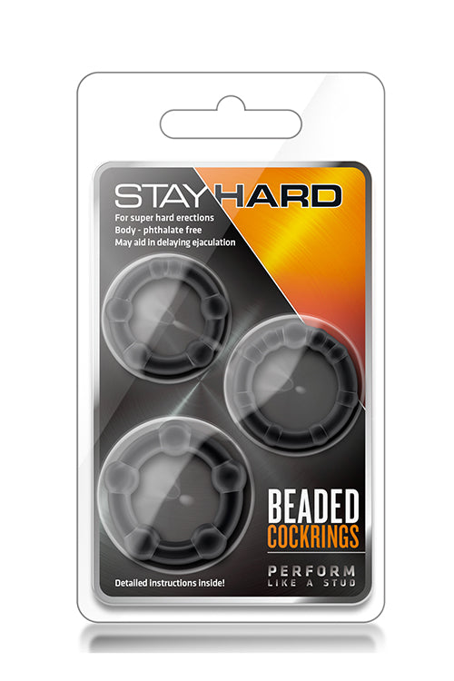 ANILLOS CON CUENTAS PARA EL PESO NEGROS STAY HARD